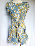 Pagani Ruffle Playsuit with Belt (Size 8)