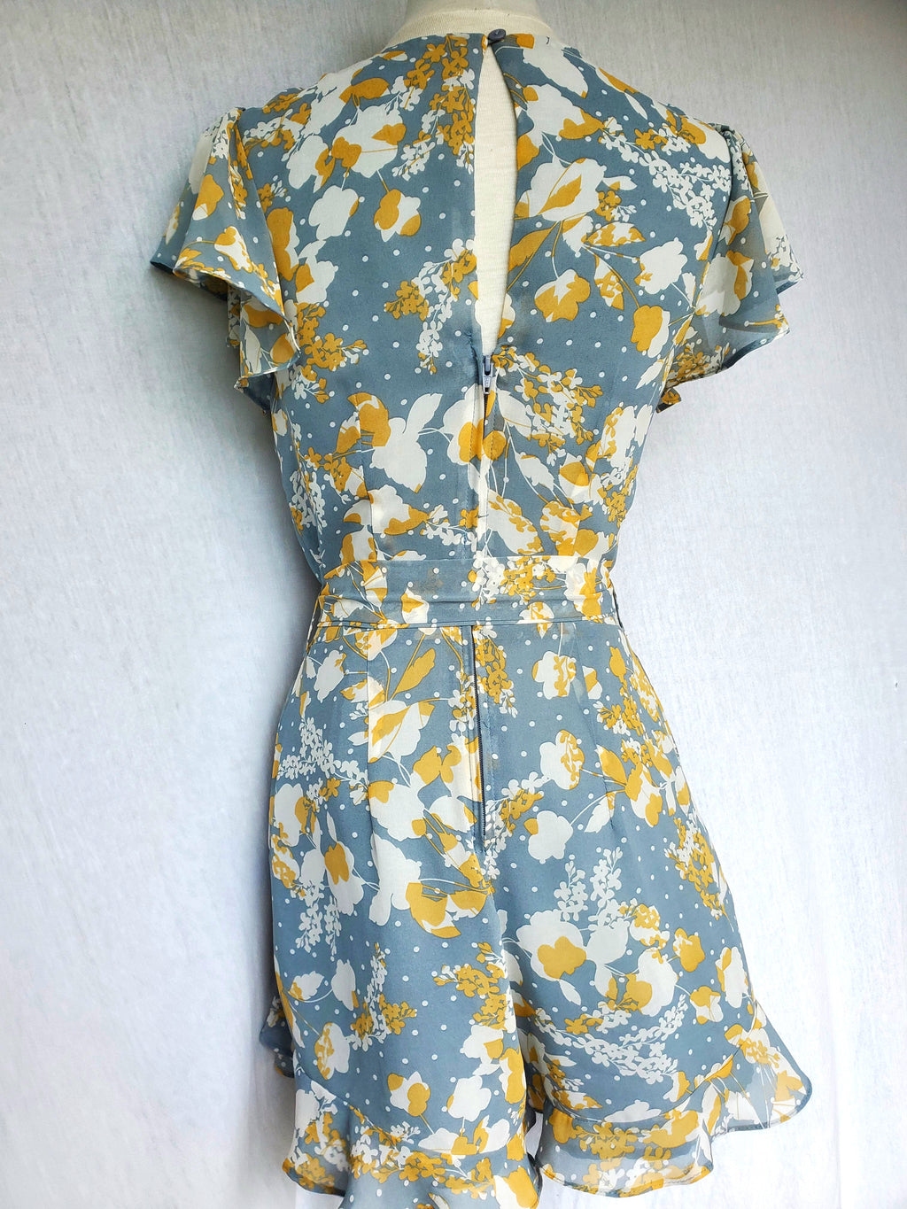 Pagani Ruffle Playsuit with Belt (Size 8)