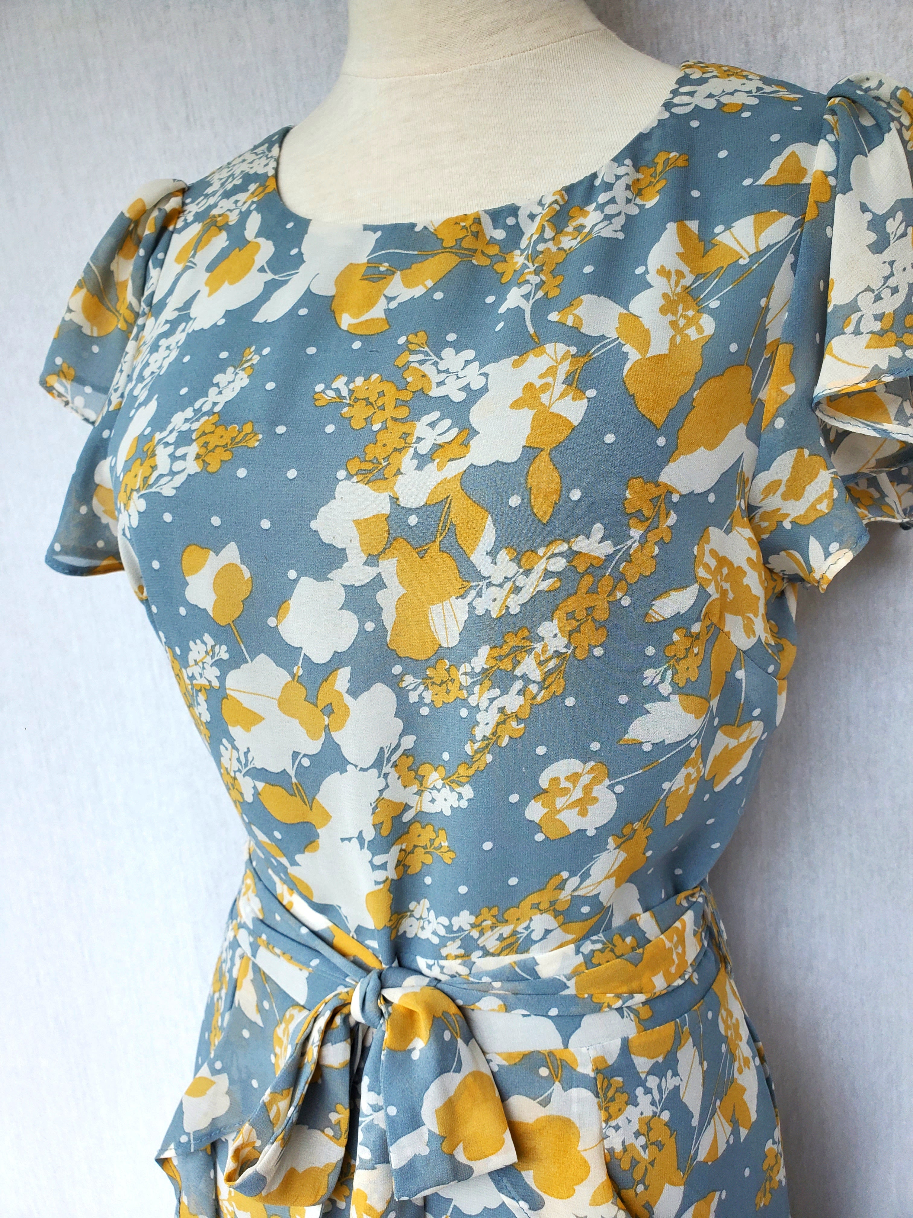 Pagani Ruffle Playsuit with Belt (Size 8)