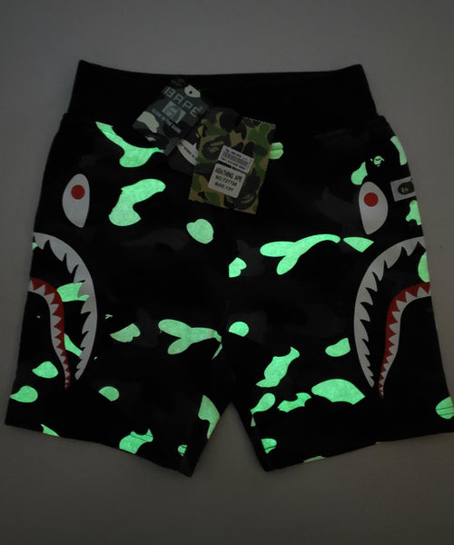 A Bathing Ape (BAPE) Glow-In-the-dark Shorts NEW (Size 13 years)