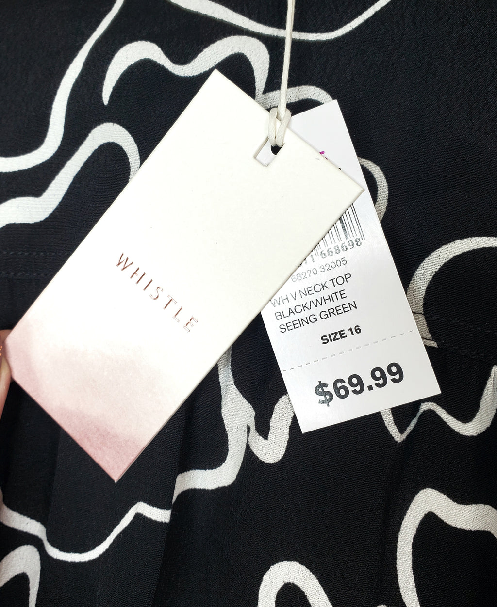 Whistle V Neck Blouse NEW (Size 16)