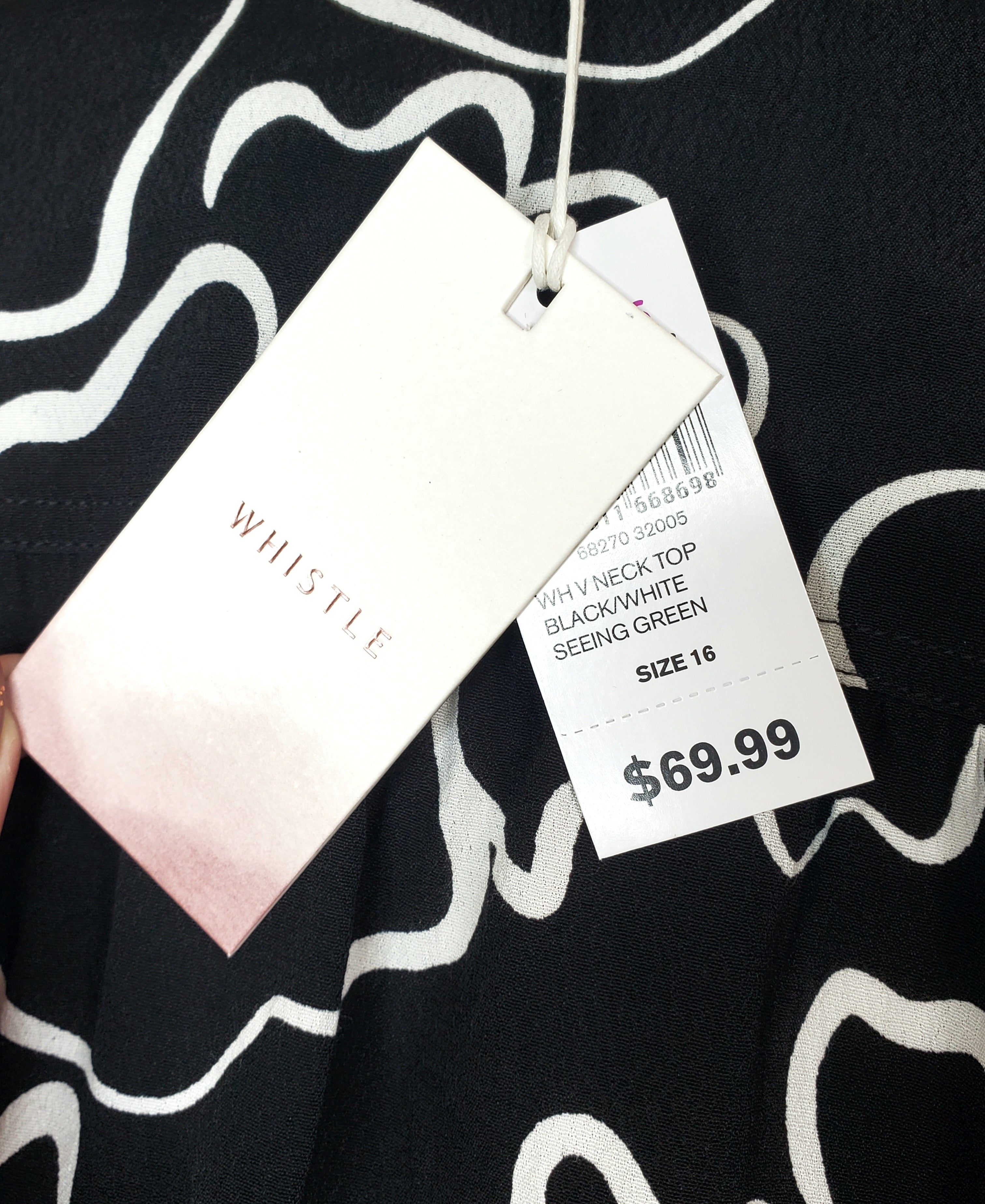 Whistle V Neck Blouse NEW (Size 16)