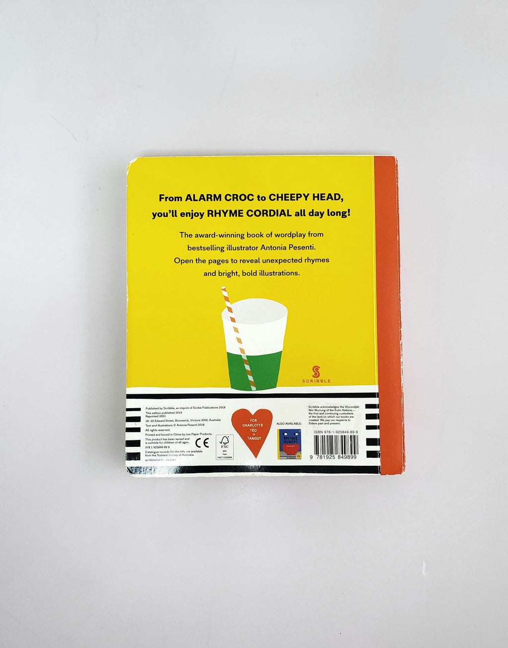 Rhyme Cordial Book (Hardcover)