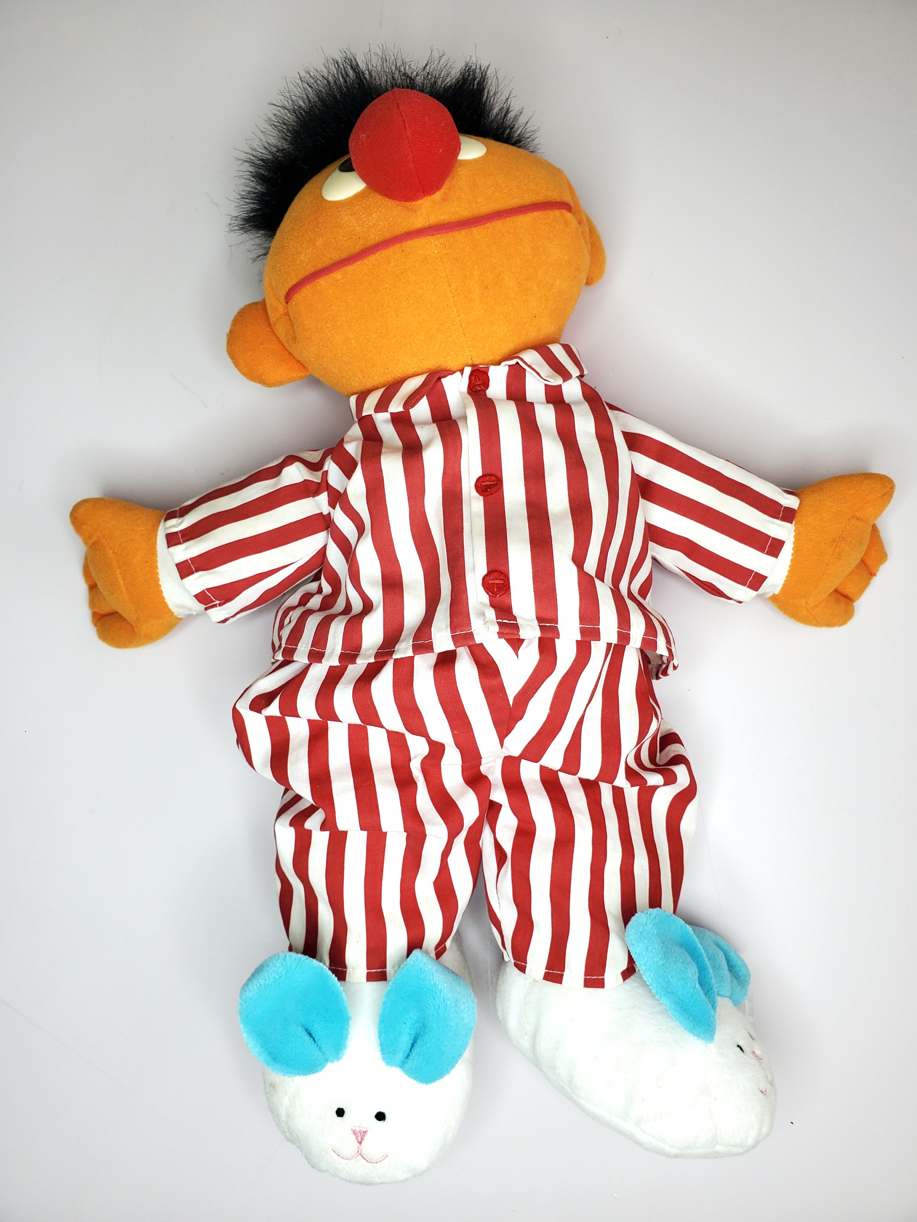 Vintage 1996 Tyco Sesame Street Ernie in Pajamas Large Plush 45-50cm Battery operated