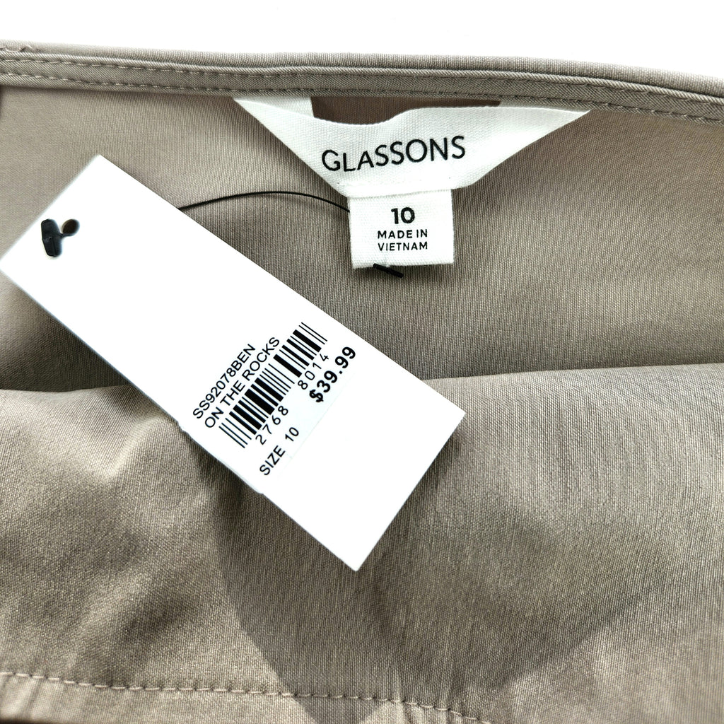 Glassons Y2K style Pleated Wrap Skirt NEW (Size 10)