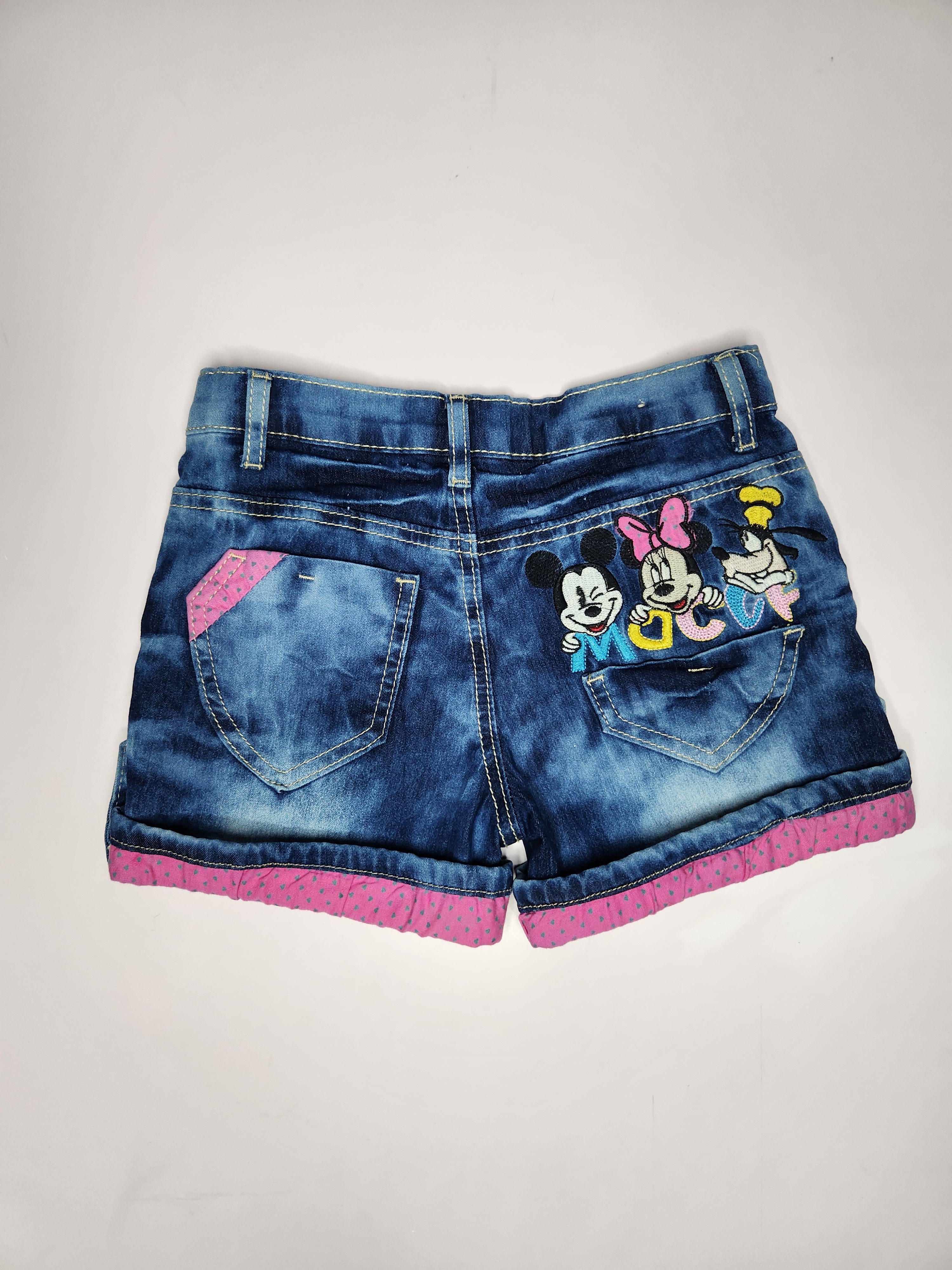 Minnie Mouse Denim Shorts (Size 8 years)