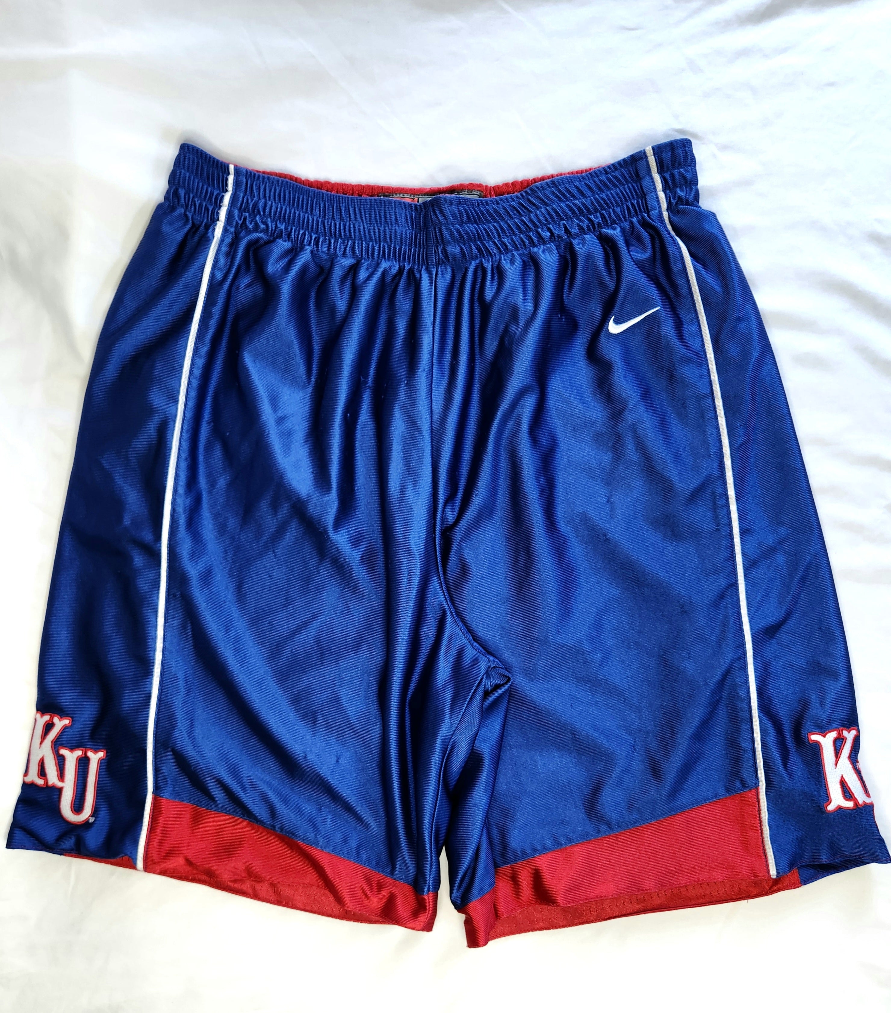 Nike Kansas Jayhawks Reversible Basketball Shorts (Size L)