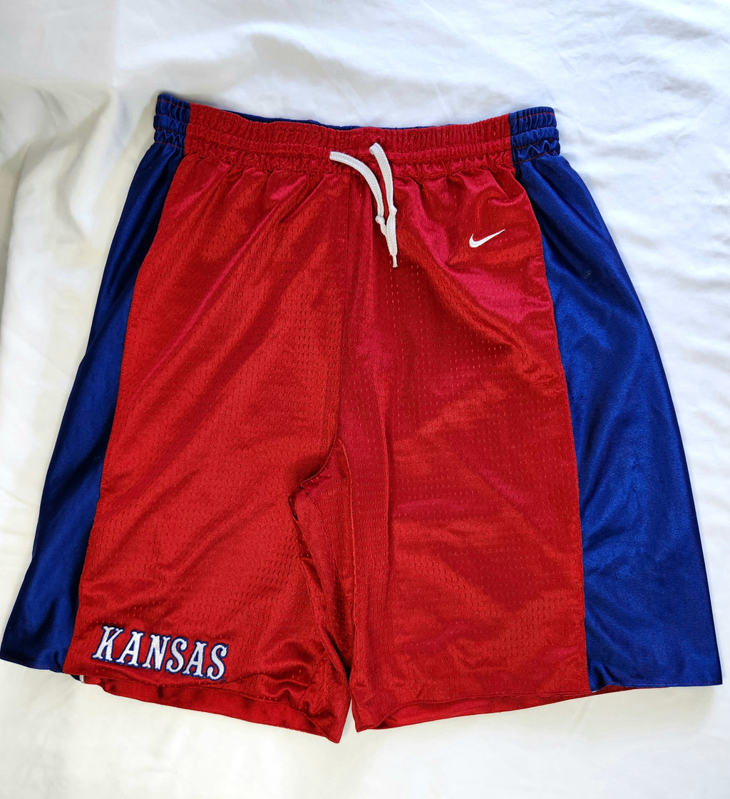 Nike Kansas Jayhawks Reversible Basketball Shorts (Size L)