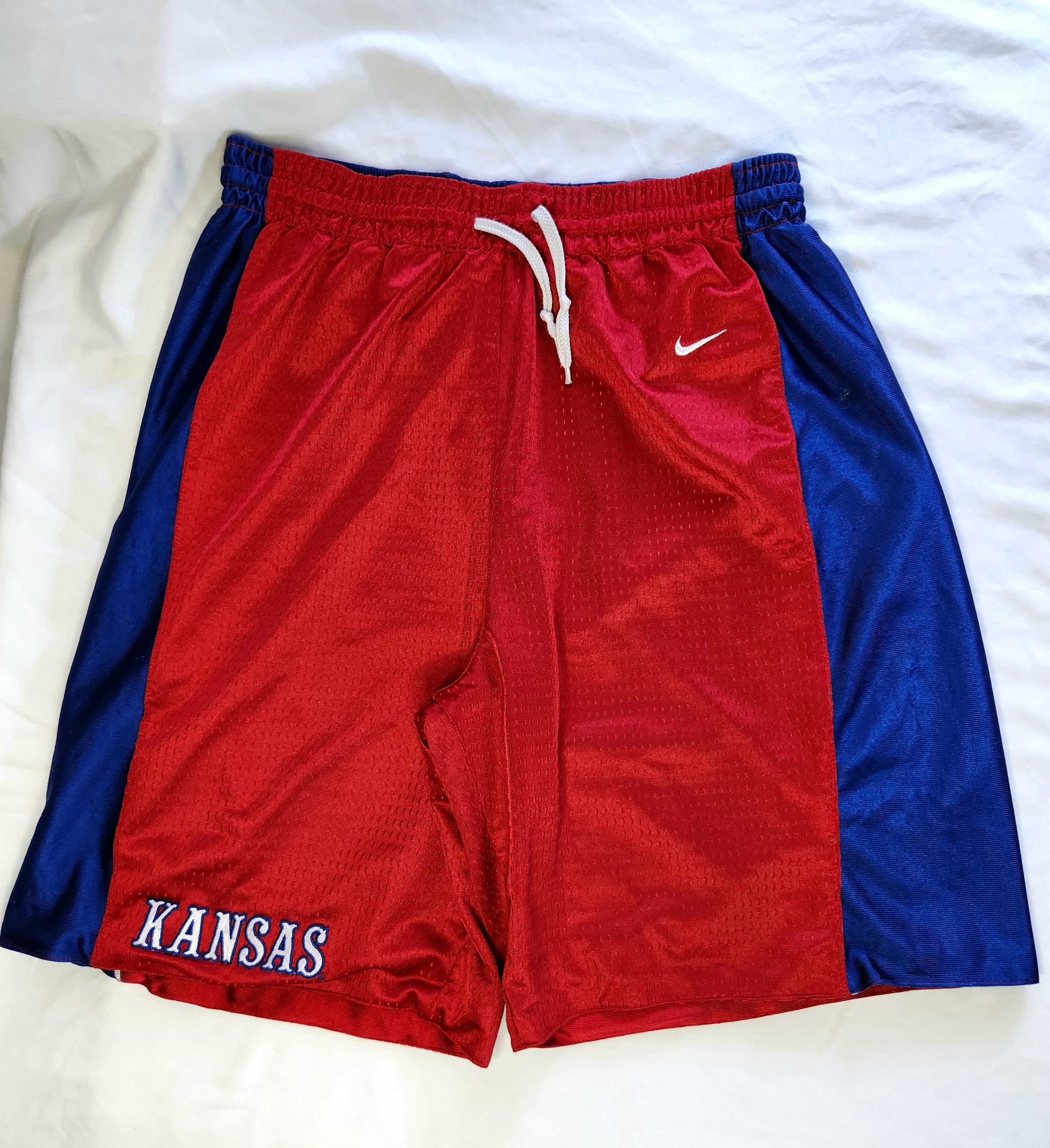 Nike Kansas Jayhawks Reversible Basketball Shorts (Size L)