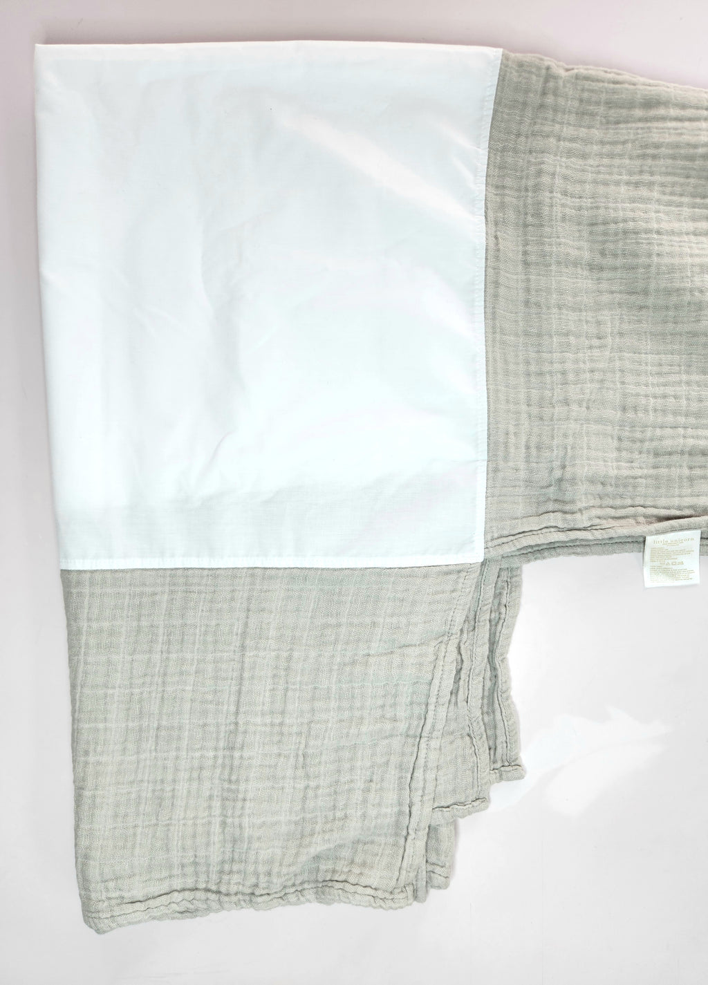 Little Unicorn Muslin Crib Skirt (1.3m x 69cm)