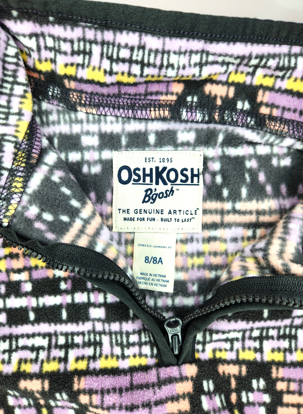 Oshkosh B'gosh Fleece Jumper (Size 8 years)