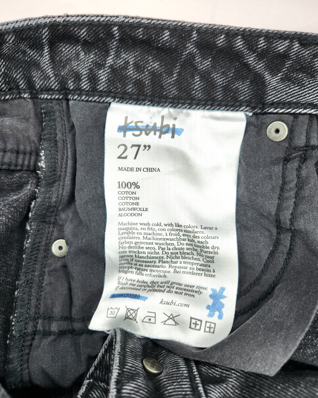 Ksubi Straight Leg Jeans (Size 8)