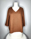 Relaxed Fit V-Neck Blouse (Size 14)