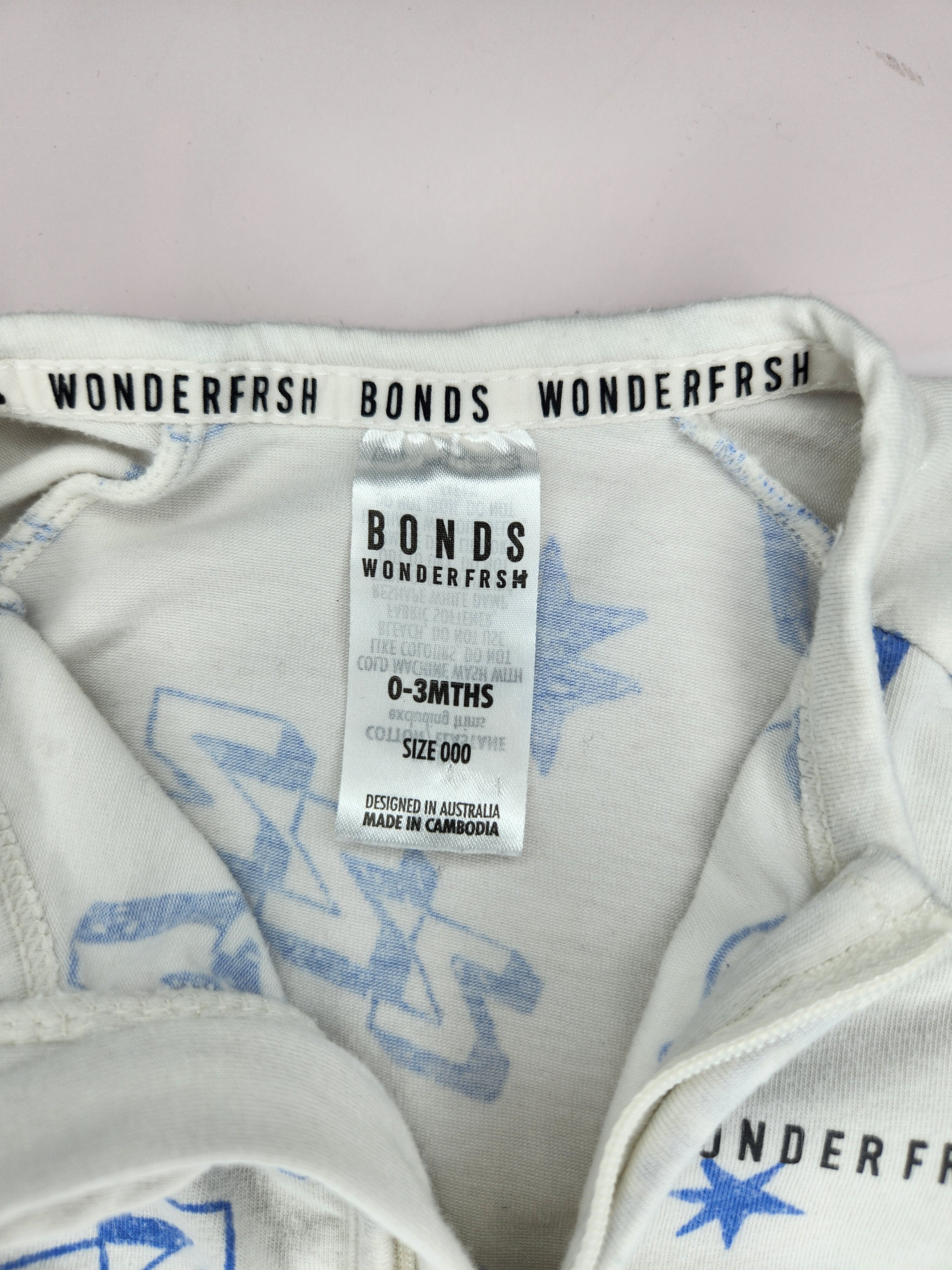 Bonds No Sleep Club Wondersuit Romper (Size 0-3m)