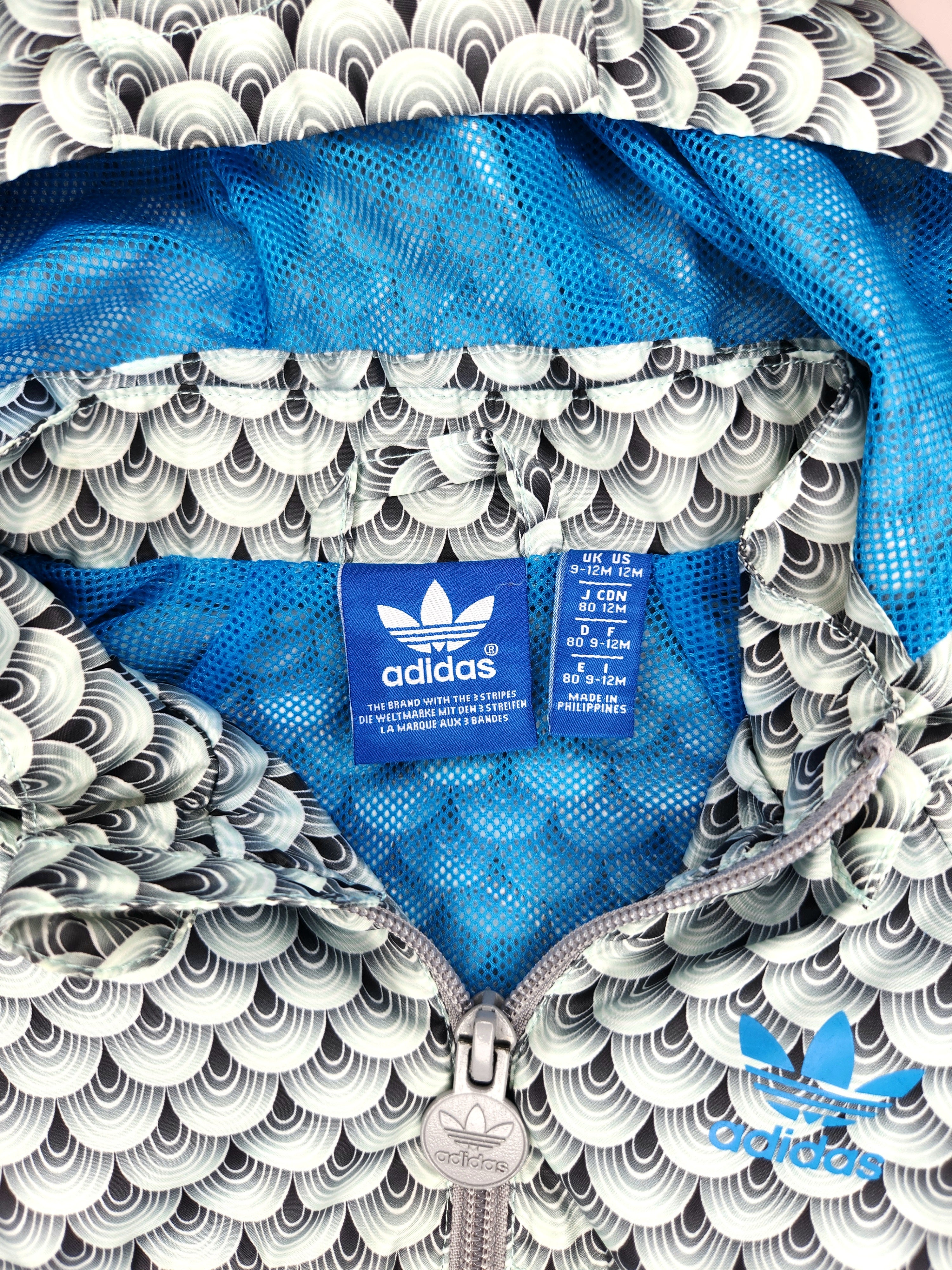 Adidas Windbreaker Jacket with Detachable Hood (Size 18-24m)