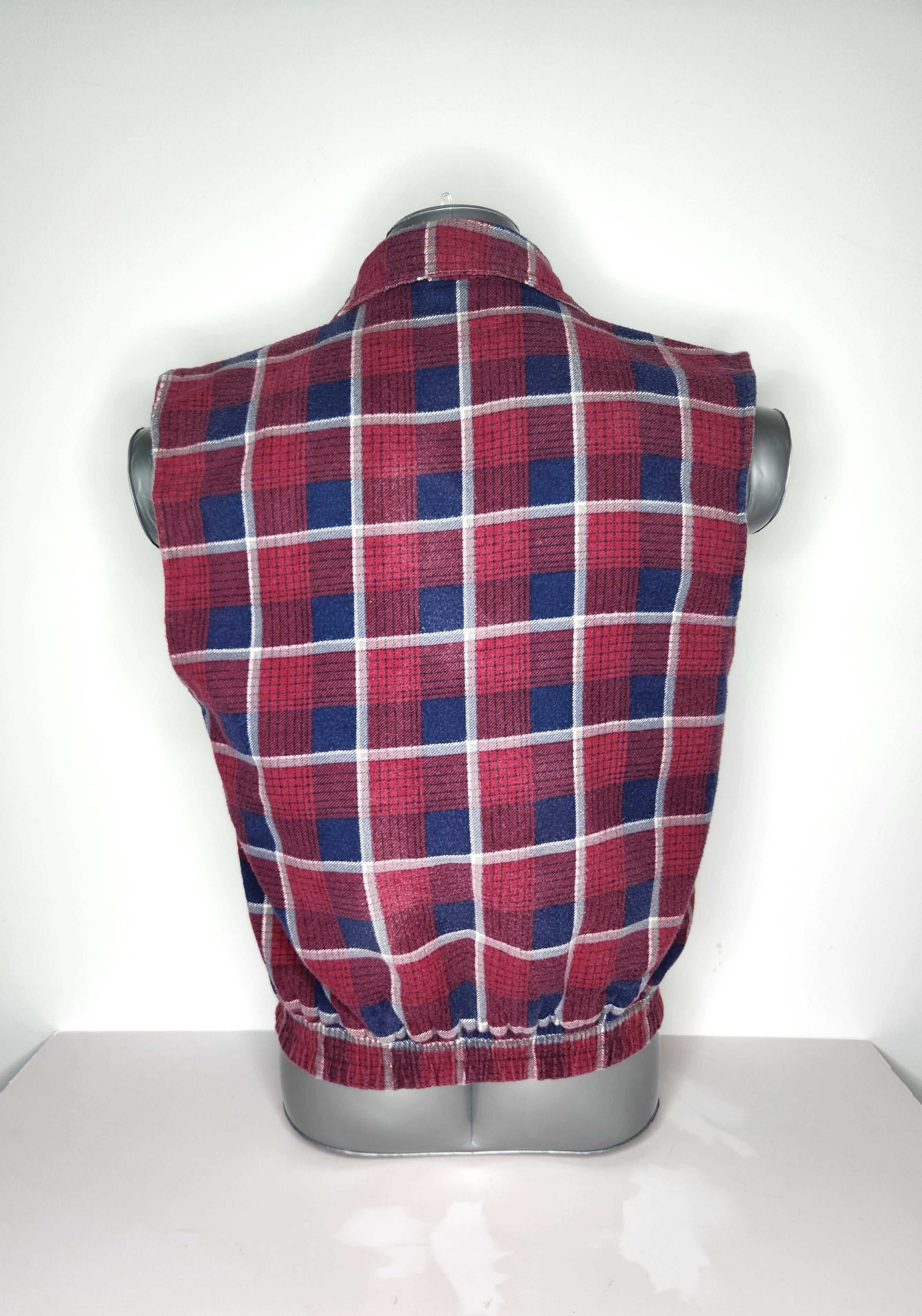 Club Casual Flannel Vest (Size S)