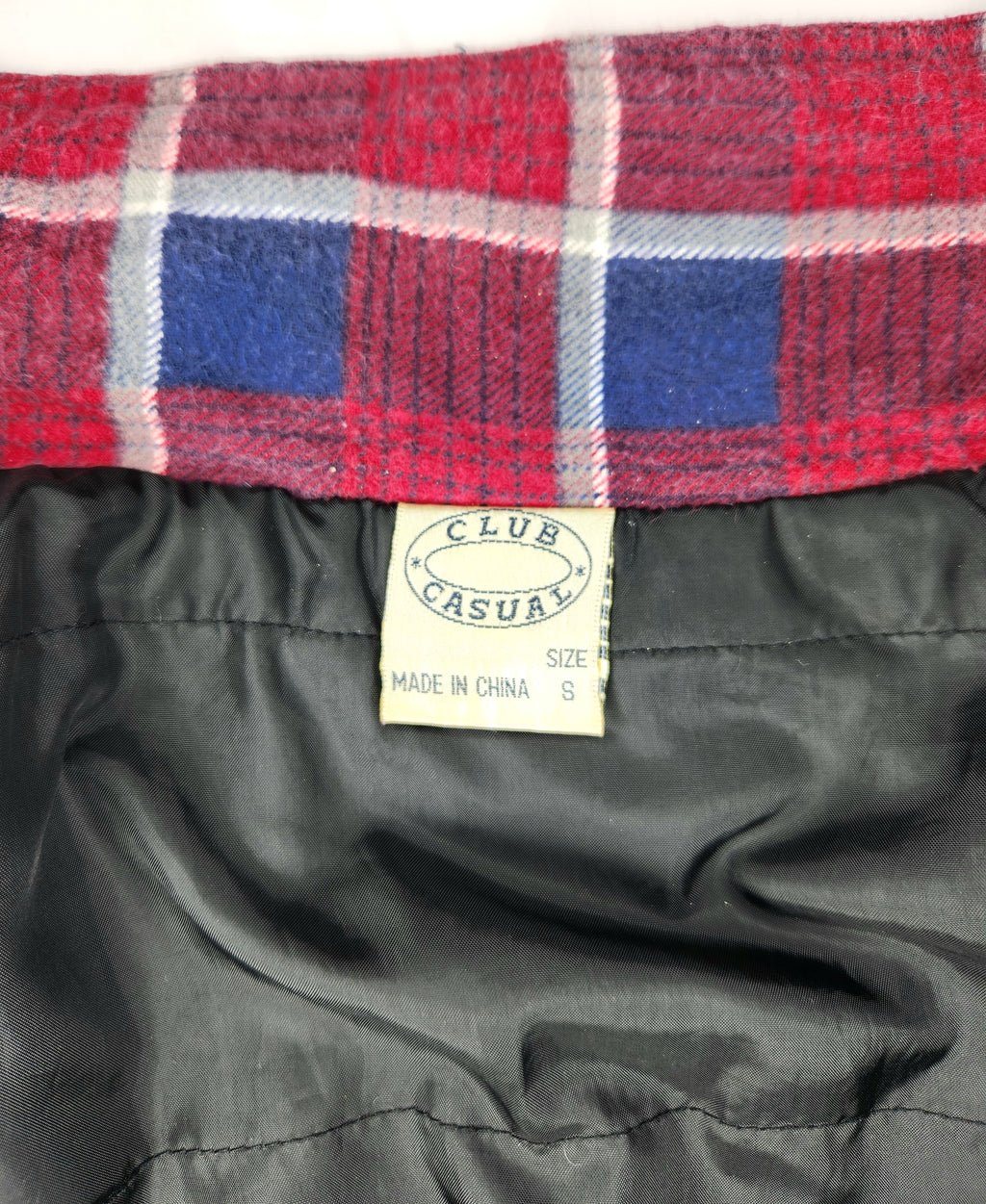 Club Casual Flannel Vest (Size S)