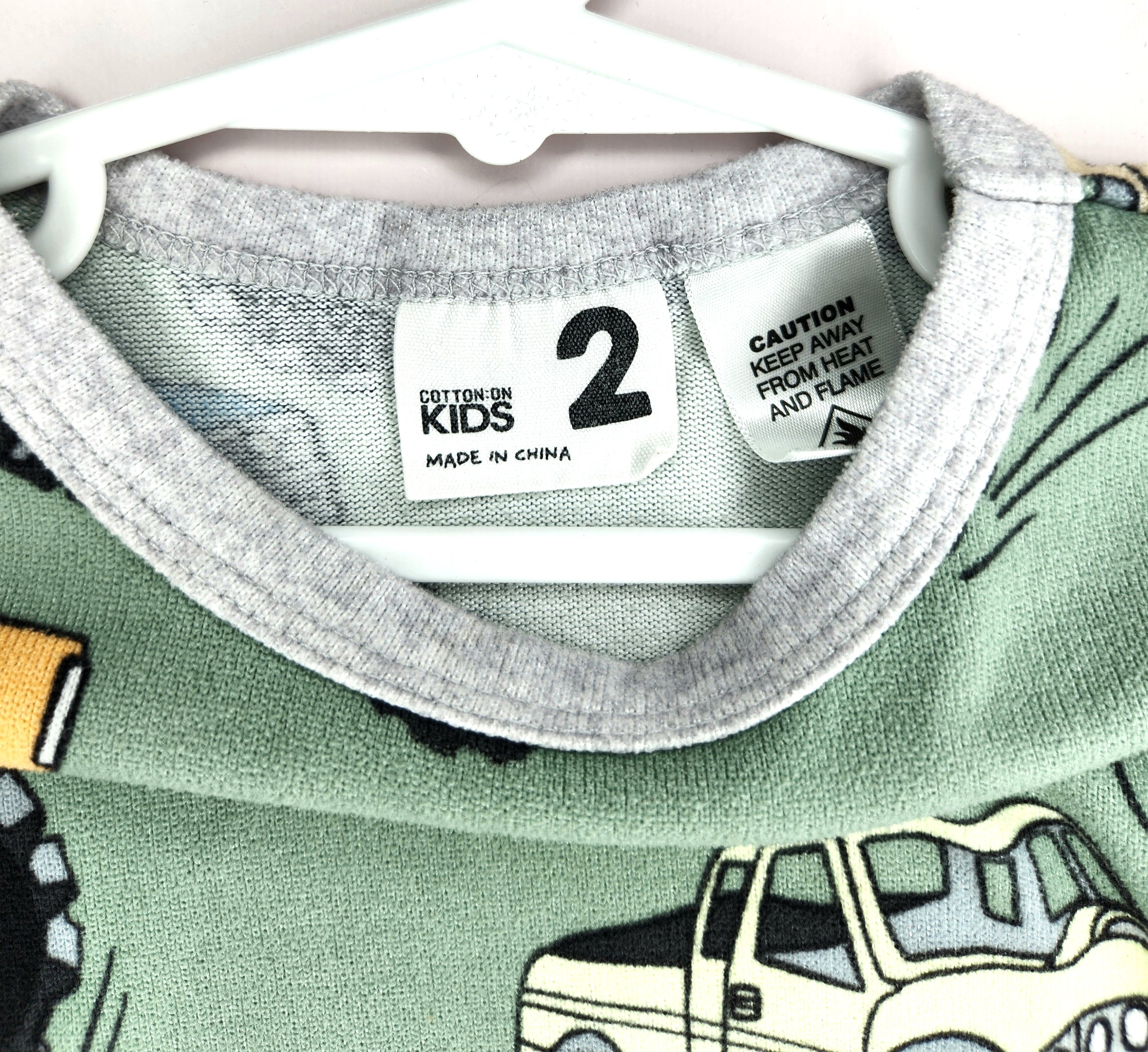 Cotton on Kids Monster Truck Pajama Set (Size 2 years)