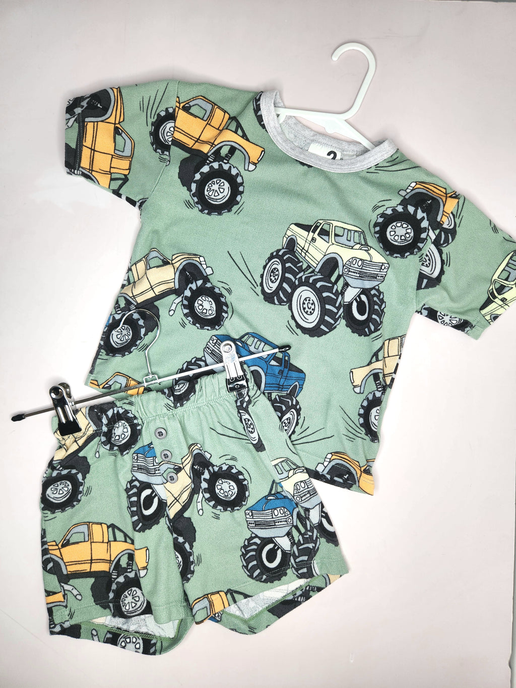 Cotton on Kids Monster Truck Pajama Set (Size 2 years)