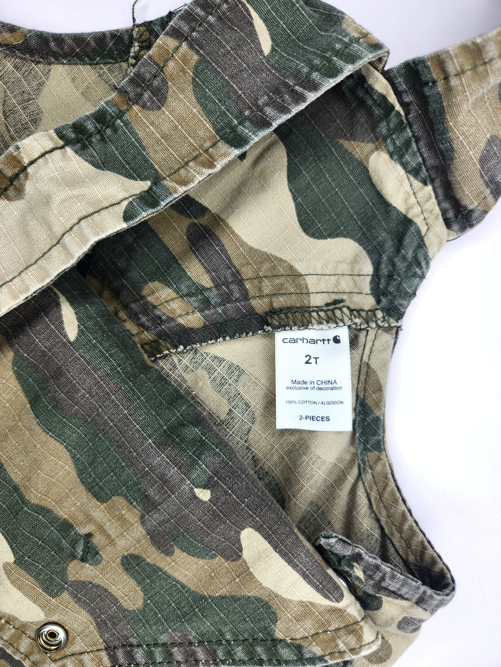 Carhartt Camouflage Shortalls (Size 2 years)