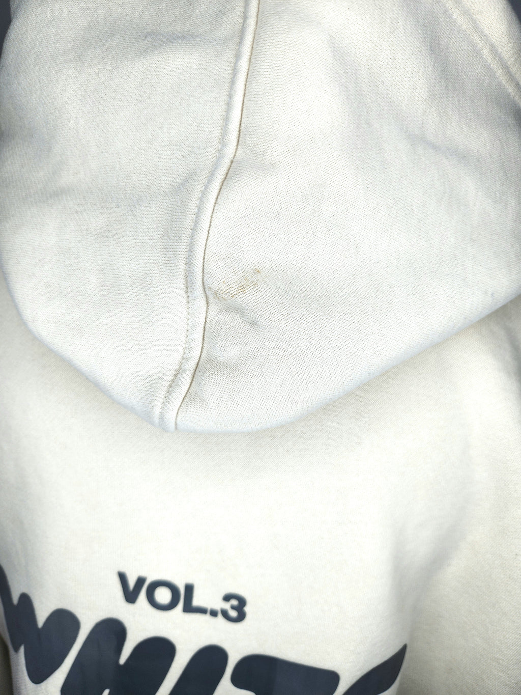White Fox Fleece Lined Hooded Sweater (Size 14)