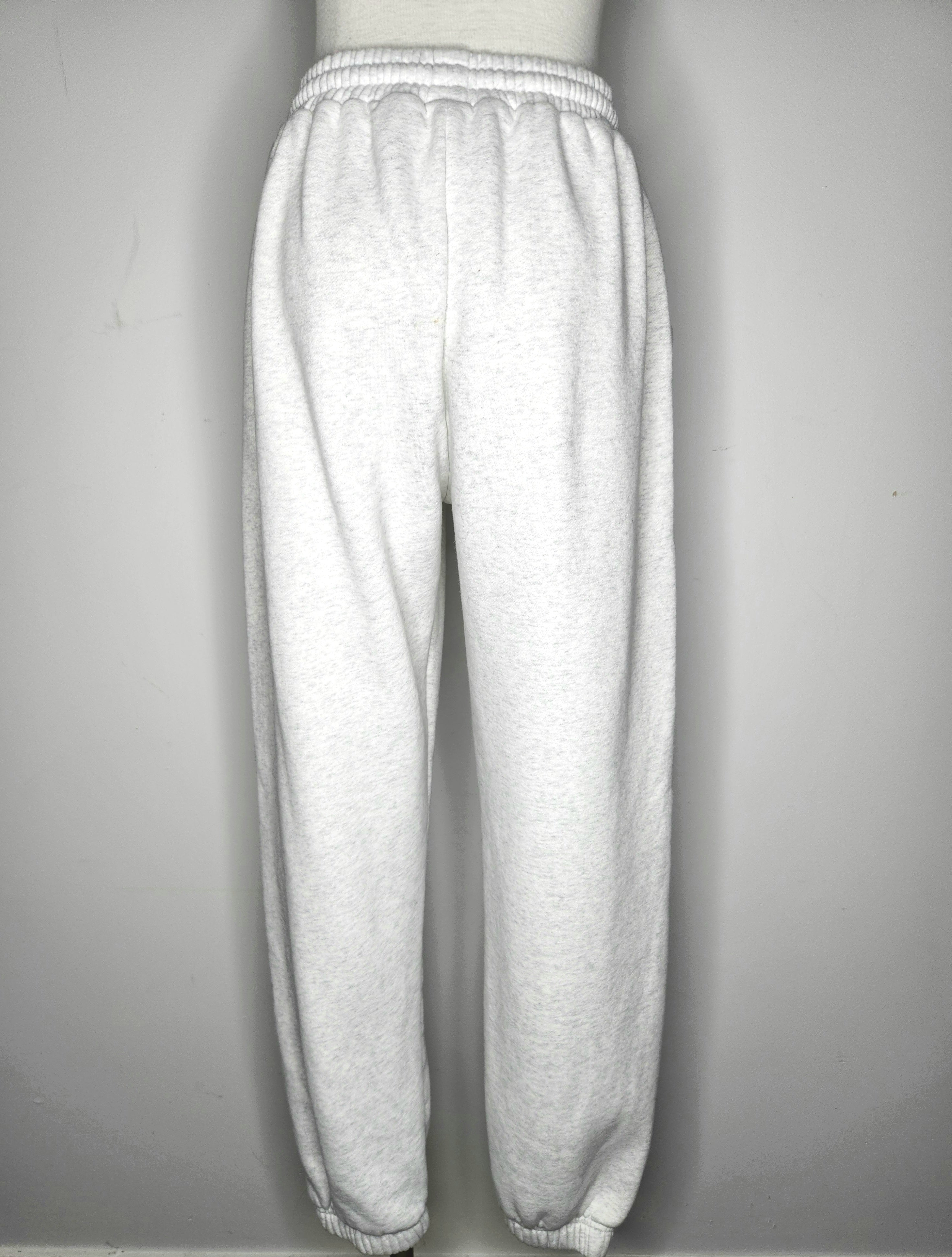 White Fox Fleece Lined Sweatpants (Size 10)