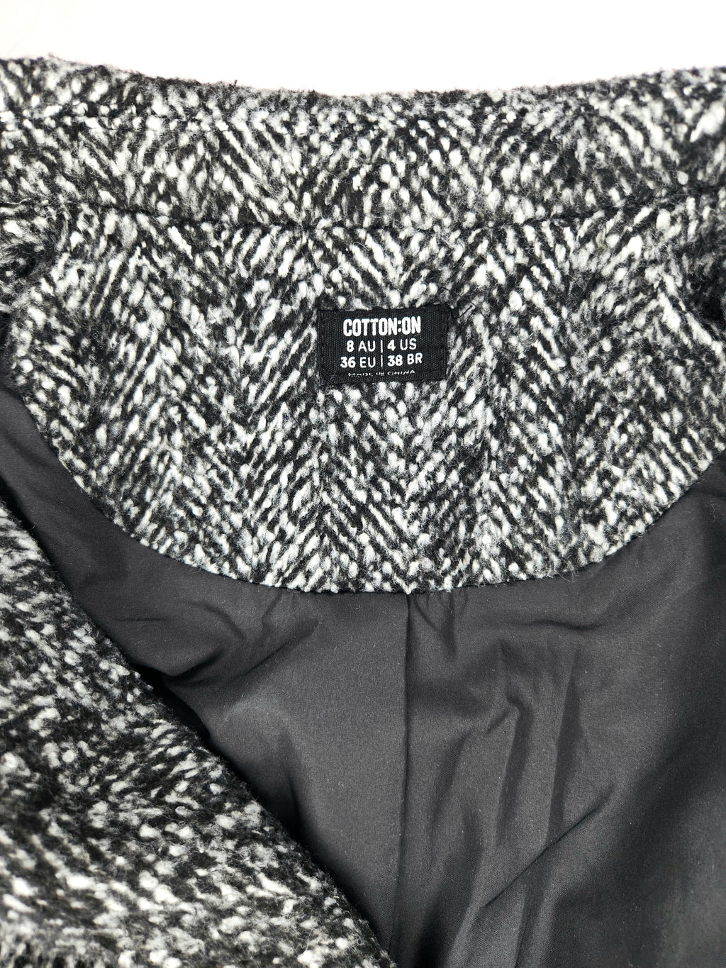 Cotton On Relaxed Fit Teddy Coat (Size 8)