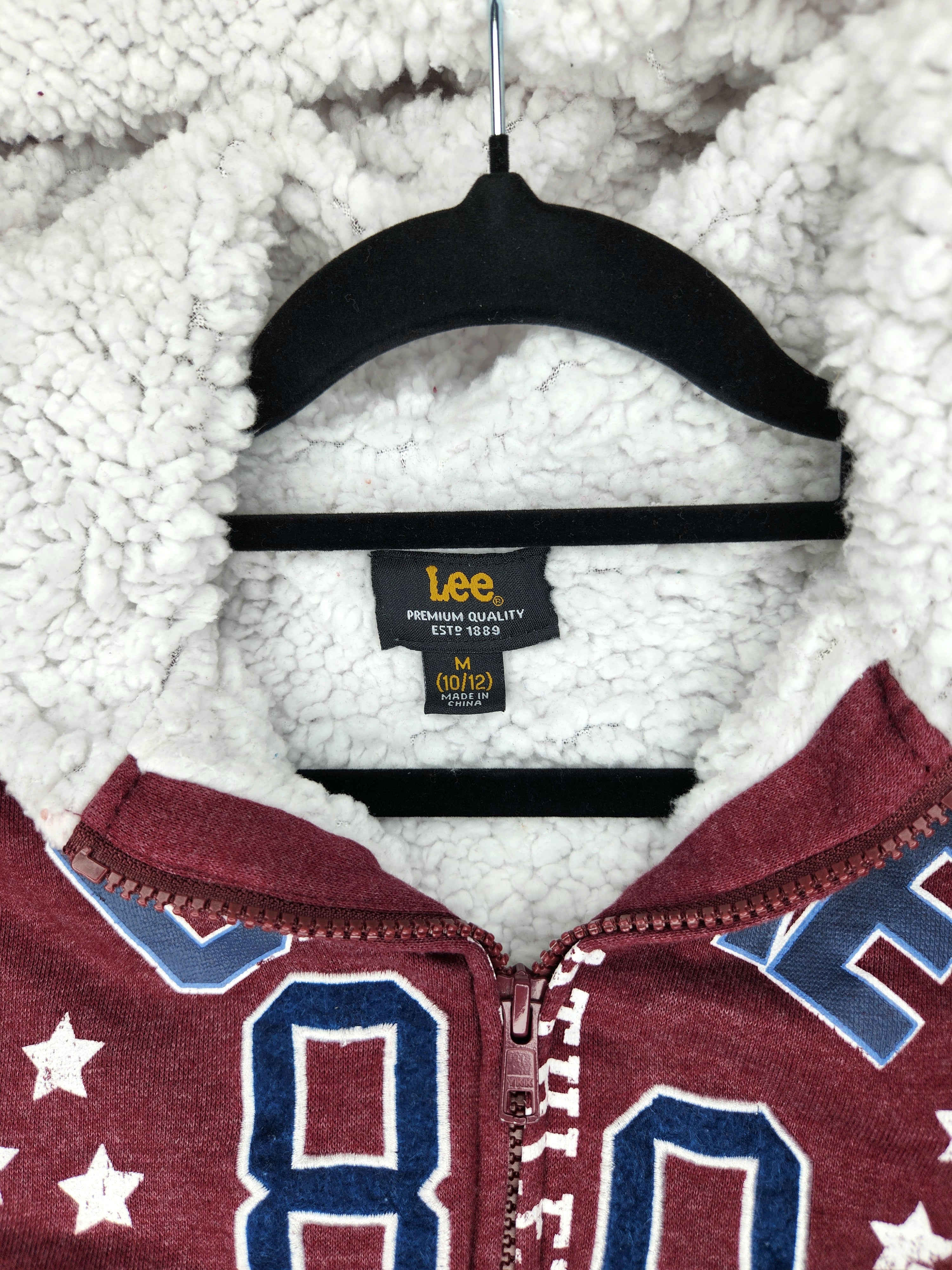 LEE Varsity-style Full Zip Hooded Sherpa Jacket (10 years)