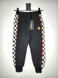 Rock Your Kid Fleece Lined Racing Stripe Cuffed Track Pants NEW (Size 5 years)
