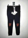 Minti Fleece Lined Embroidered Heart Knee Patch Track Pants NEW (Size 8 years)