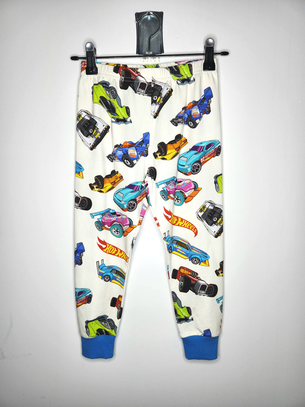 Rock Your Kid Licensed Hot Wheels Cuffed Pajama Pants (Size 4 years)
