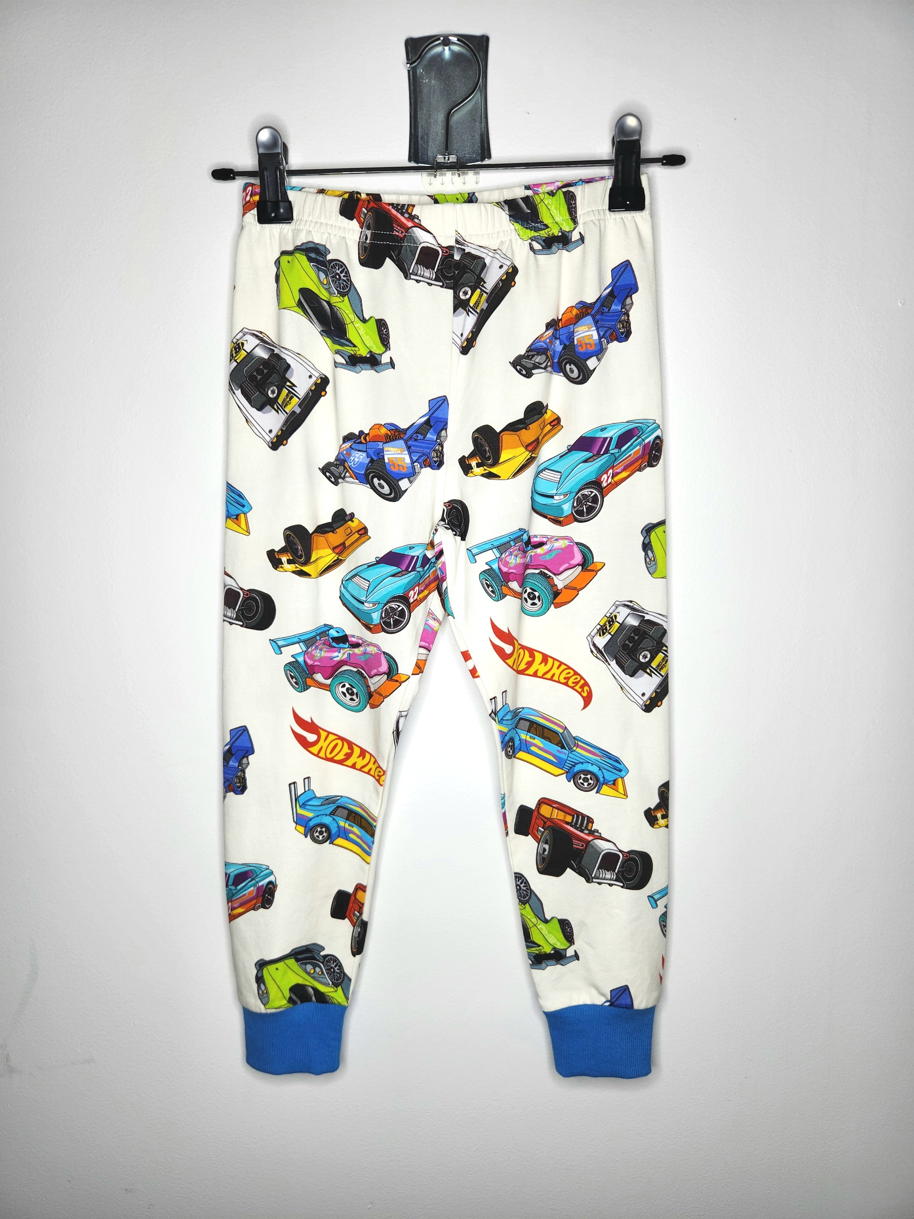 Rock Your Kid Licensed Hot Wheels Cuffed Pajama Pants (Size 4 years)
