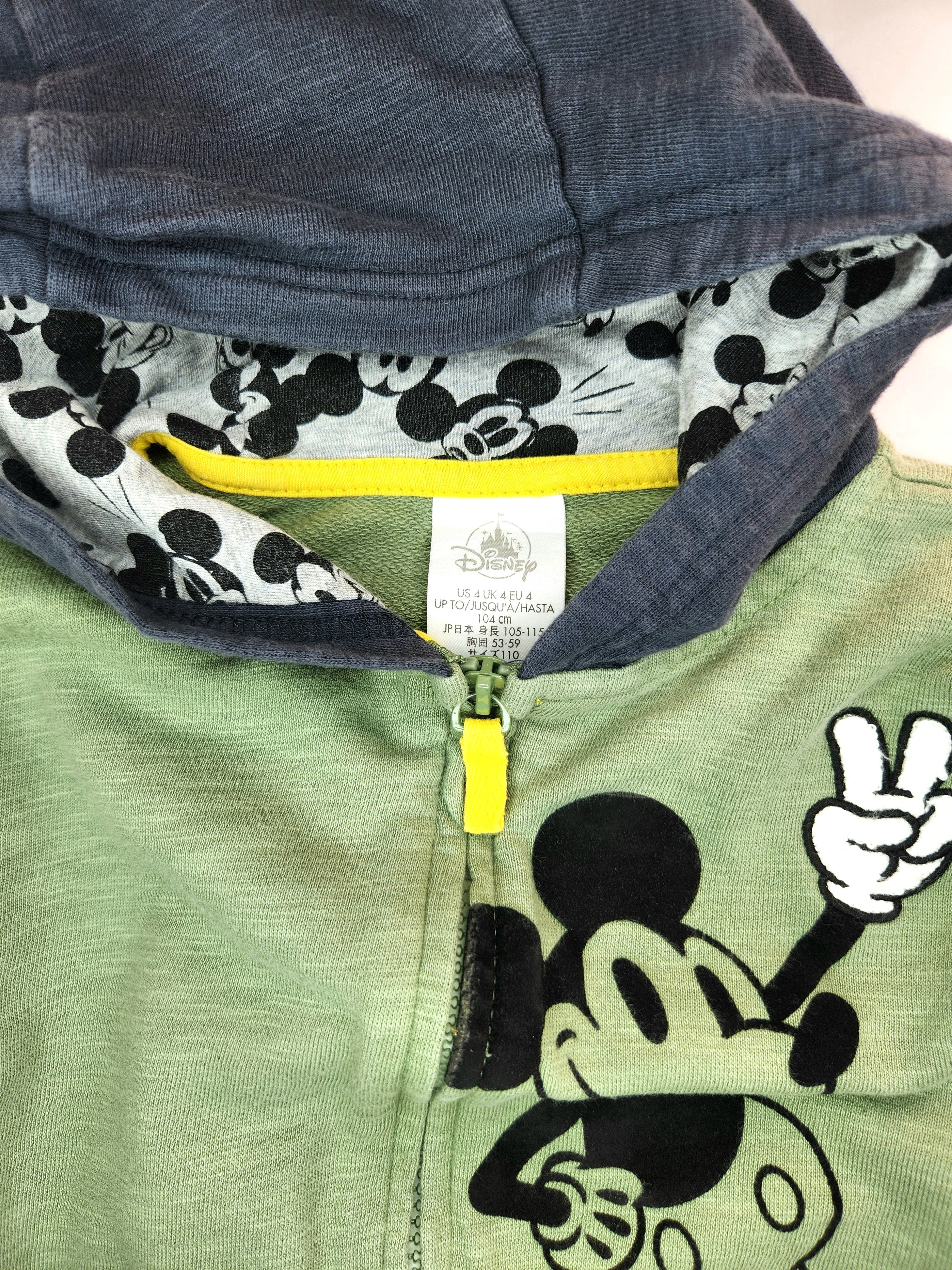 Disney Mickey Mouse Licensed Hooded Jacket (Size 4 years) flaw