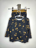 Bonds Musical Notes Print Matching Pajama Sleep Set (Size 2 years)