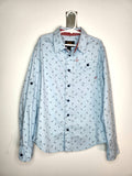 LEE Button-up Collared Shirt Smart Casual Lightening Bolt Print (Size 8 years)