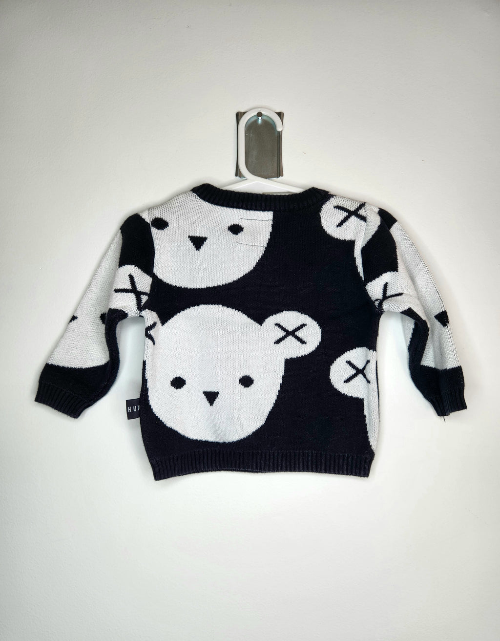 Huxbaby 100% Organic Cotton Bear Knit Jumper (Size 6-12m)