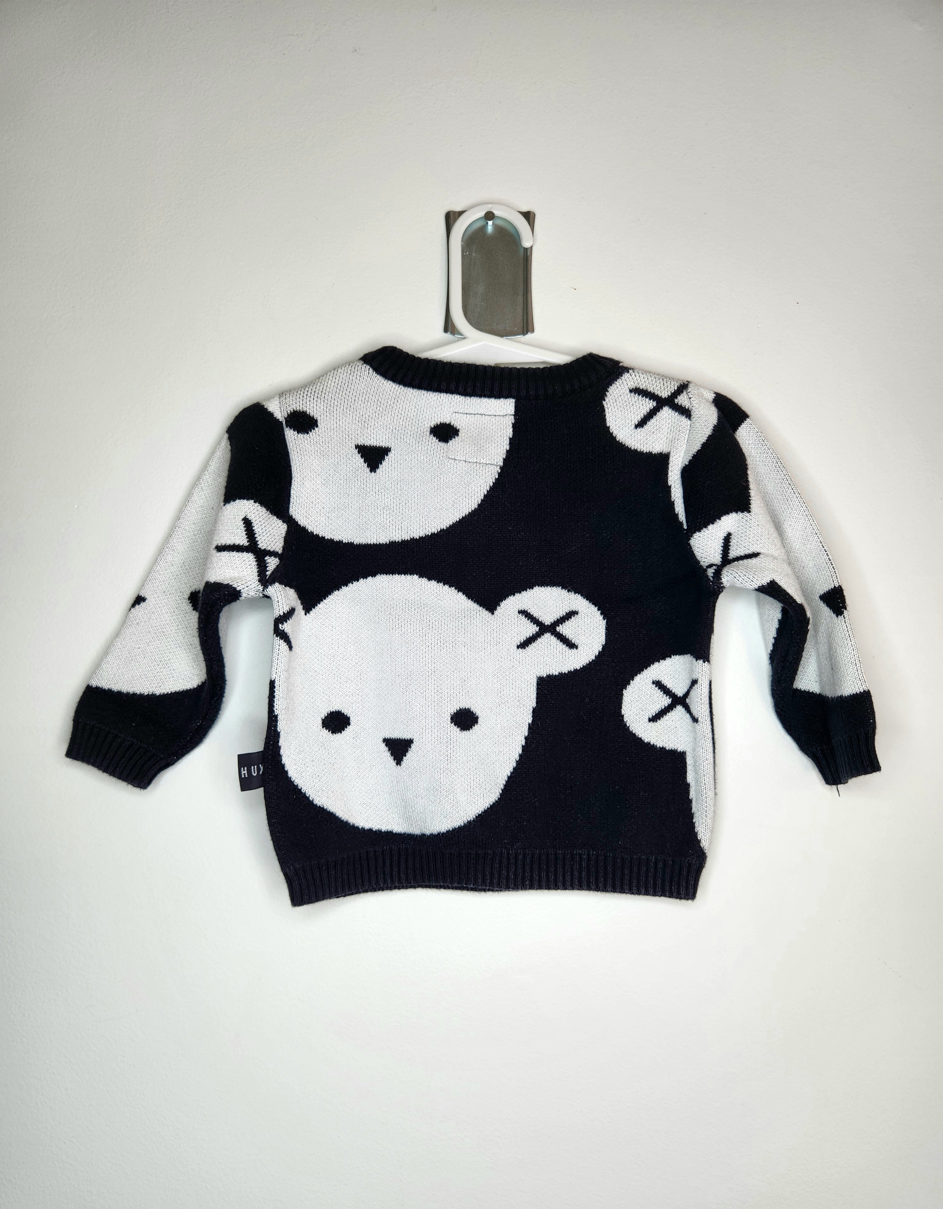 Huxbaby 100% Organic Cotton Bear Knit Jumper (Size 6-12m)