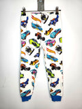 Rock Your Kid Licensed Hot Wheels Cuffed Pajama Pants (Size 7 years)