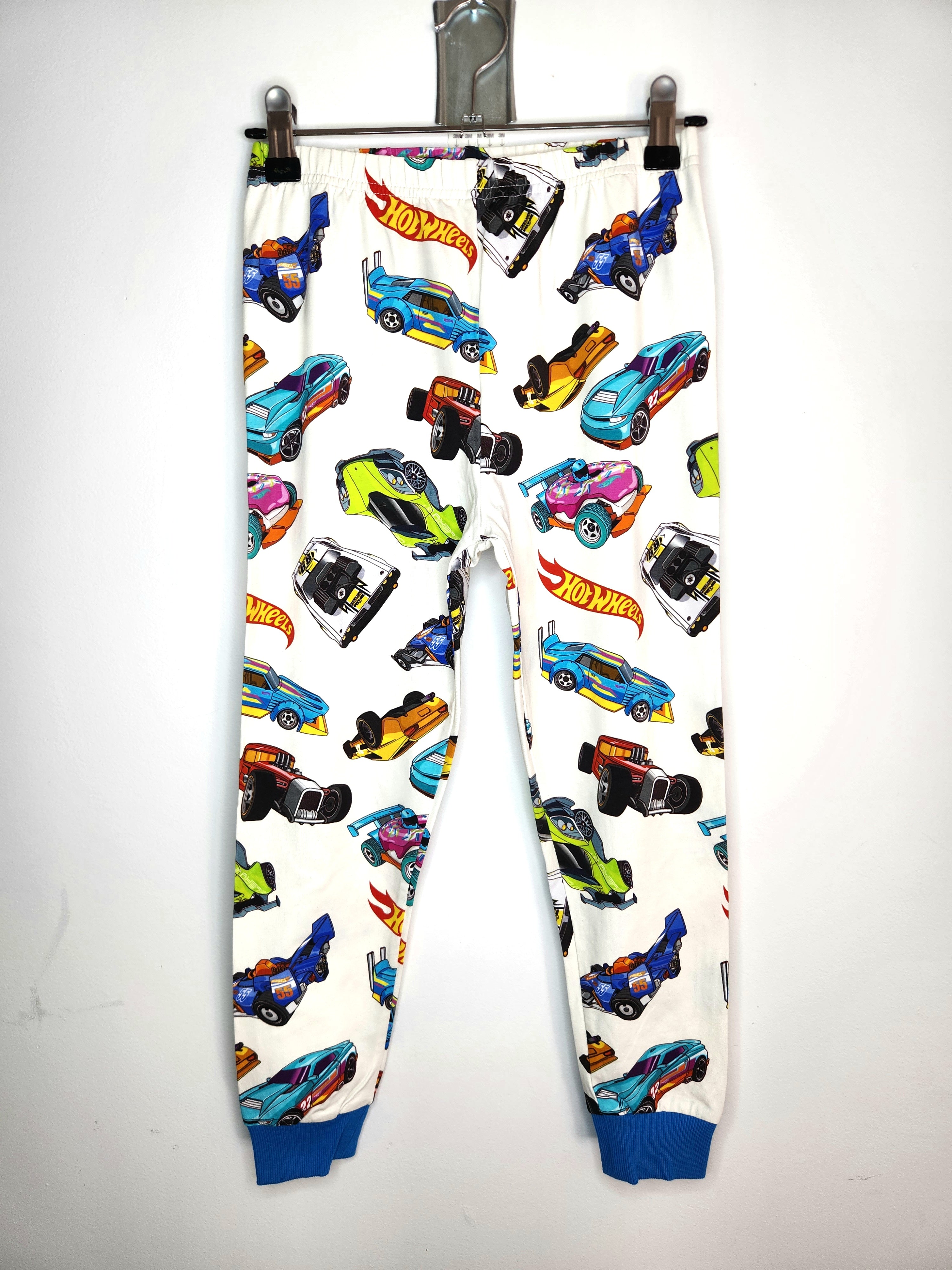 Rock Your Kid Licensed Hot Wheels Cuffed Pajama Pants (Size 7 years)