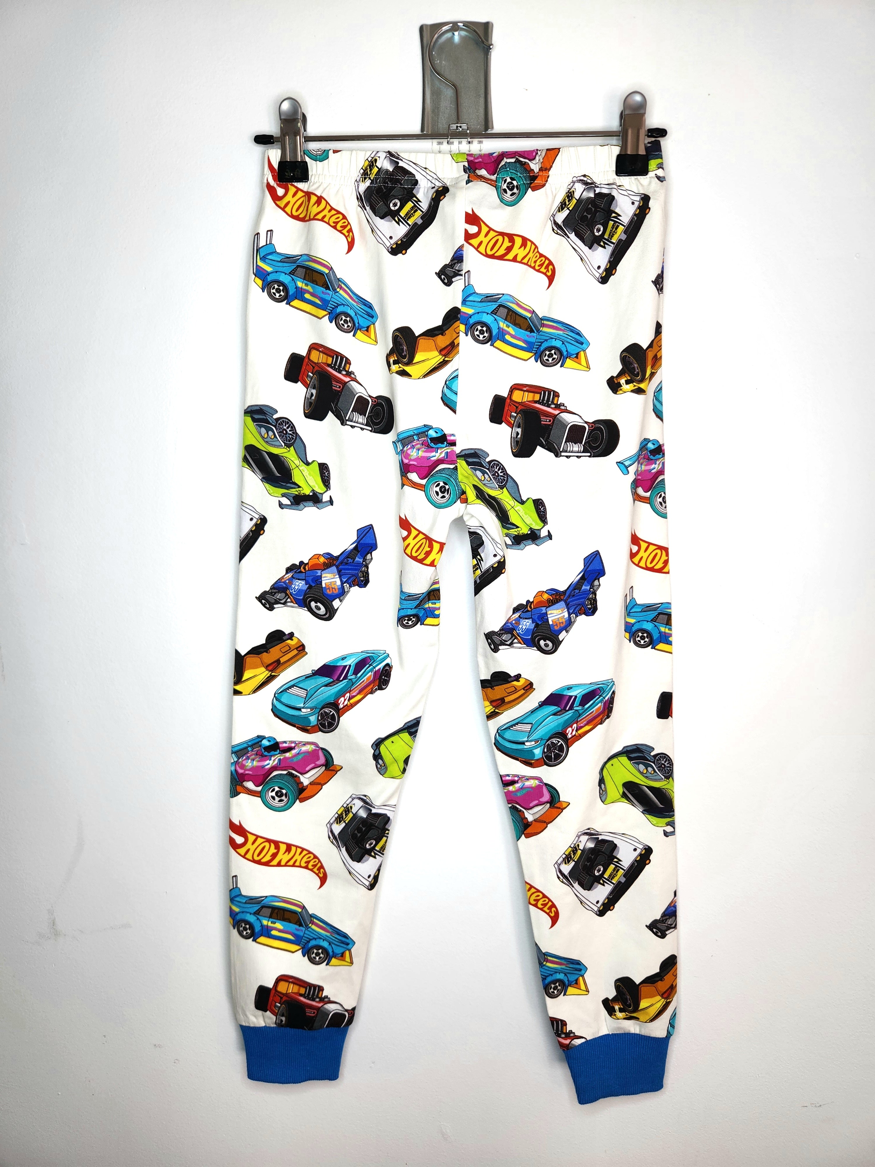 Rock Your Kid Licensed Hot Wheels Cuffed Pajama Pants (Size 7 years)