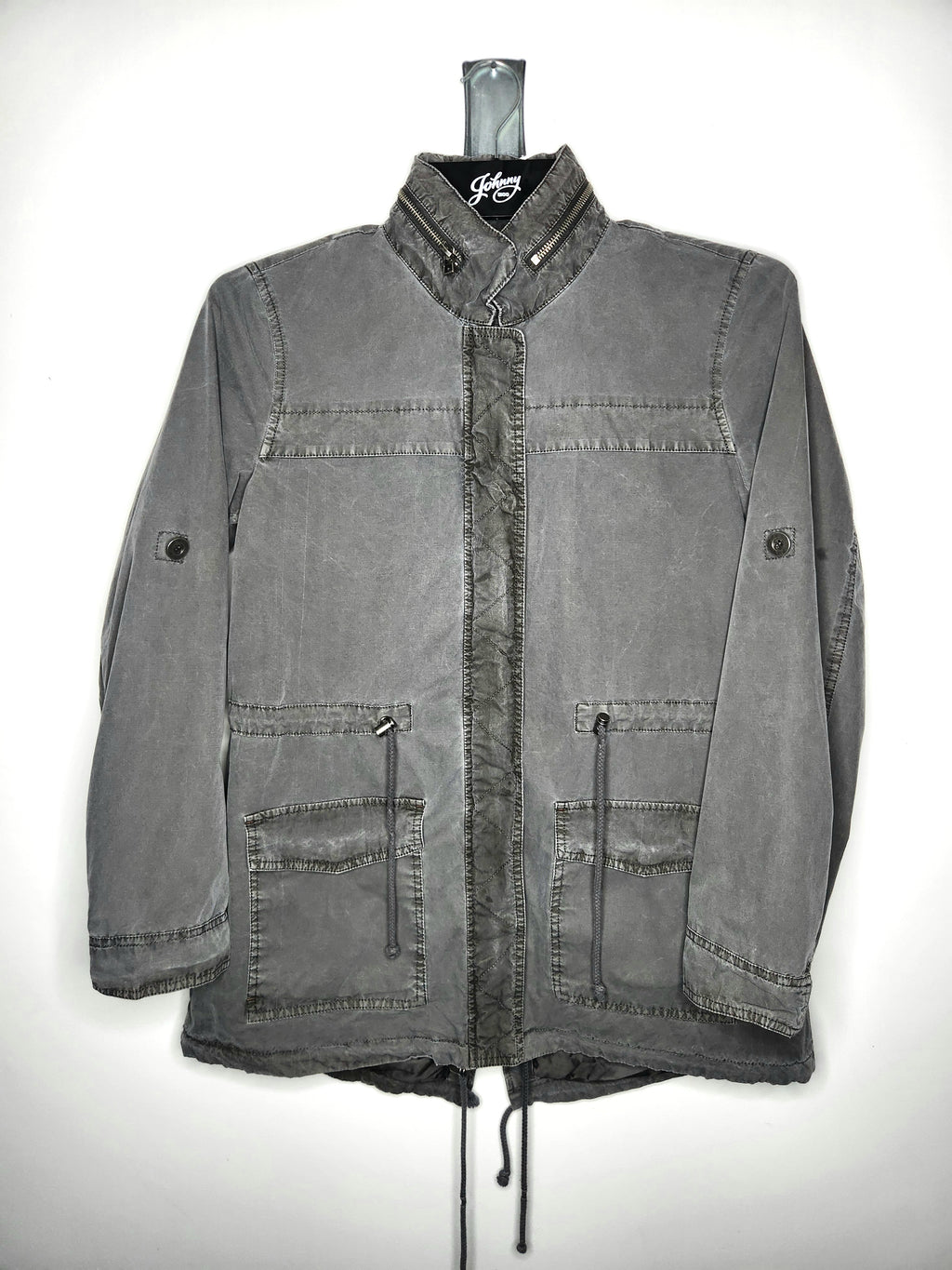 G.H Bass & Co (Bass Maine, USA) Full Zip Utility Field Jacket with Hidden Hood (Size M)