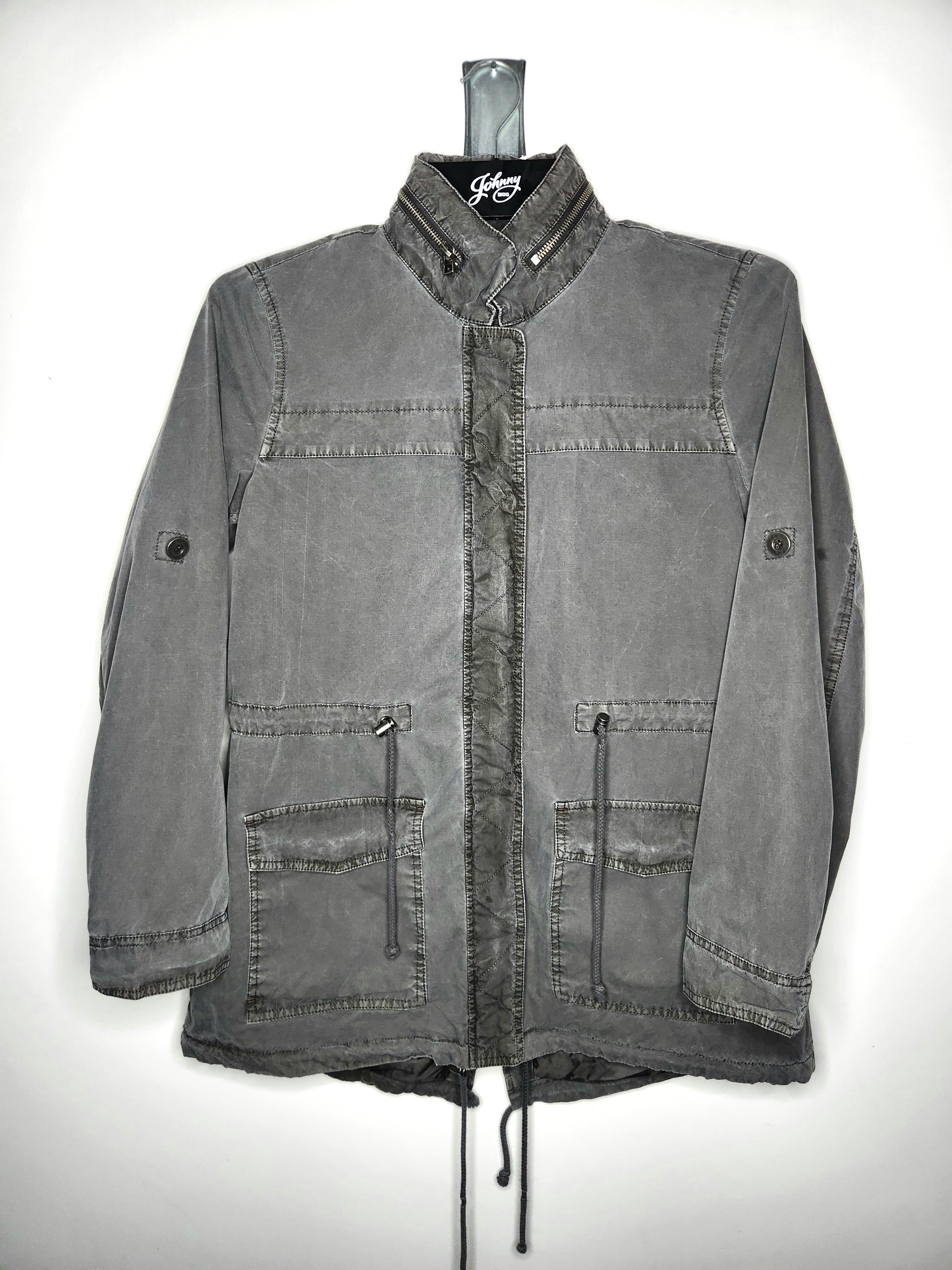 G.H Bass & Co (Bass Maine, USA) Full Zip Utility Field Jacket with Hidden Hood (Size M)
