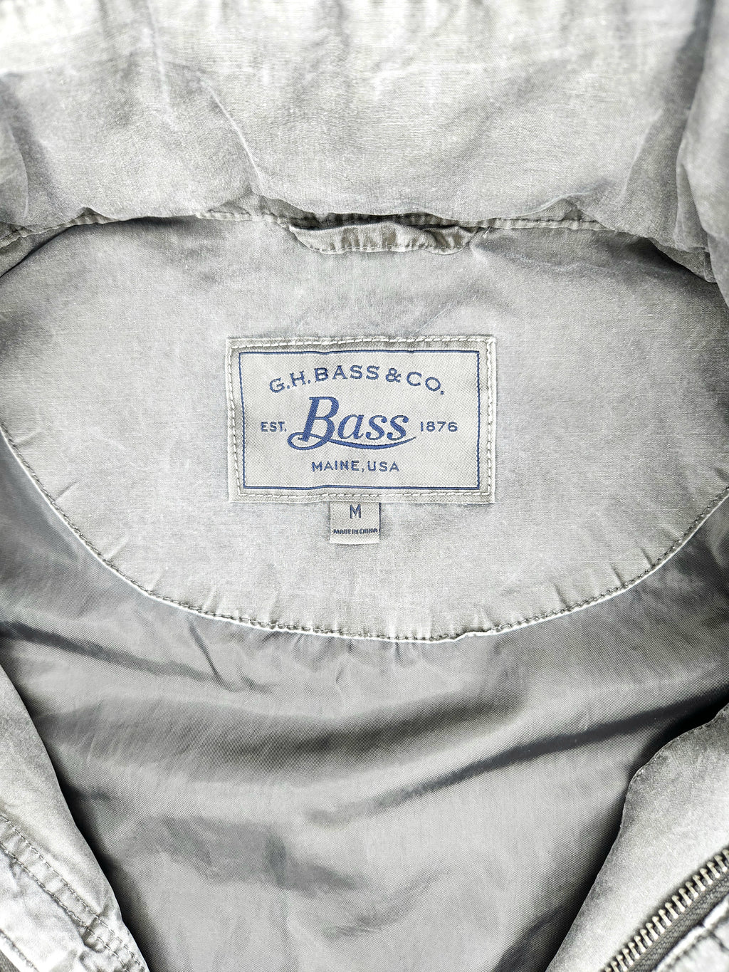 G.H Bass & Co (Bass Maine, USA) Full Zip Utility Field Jacket with Hidden Hood (Size M)