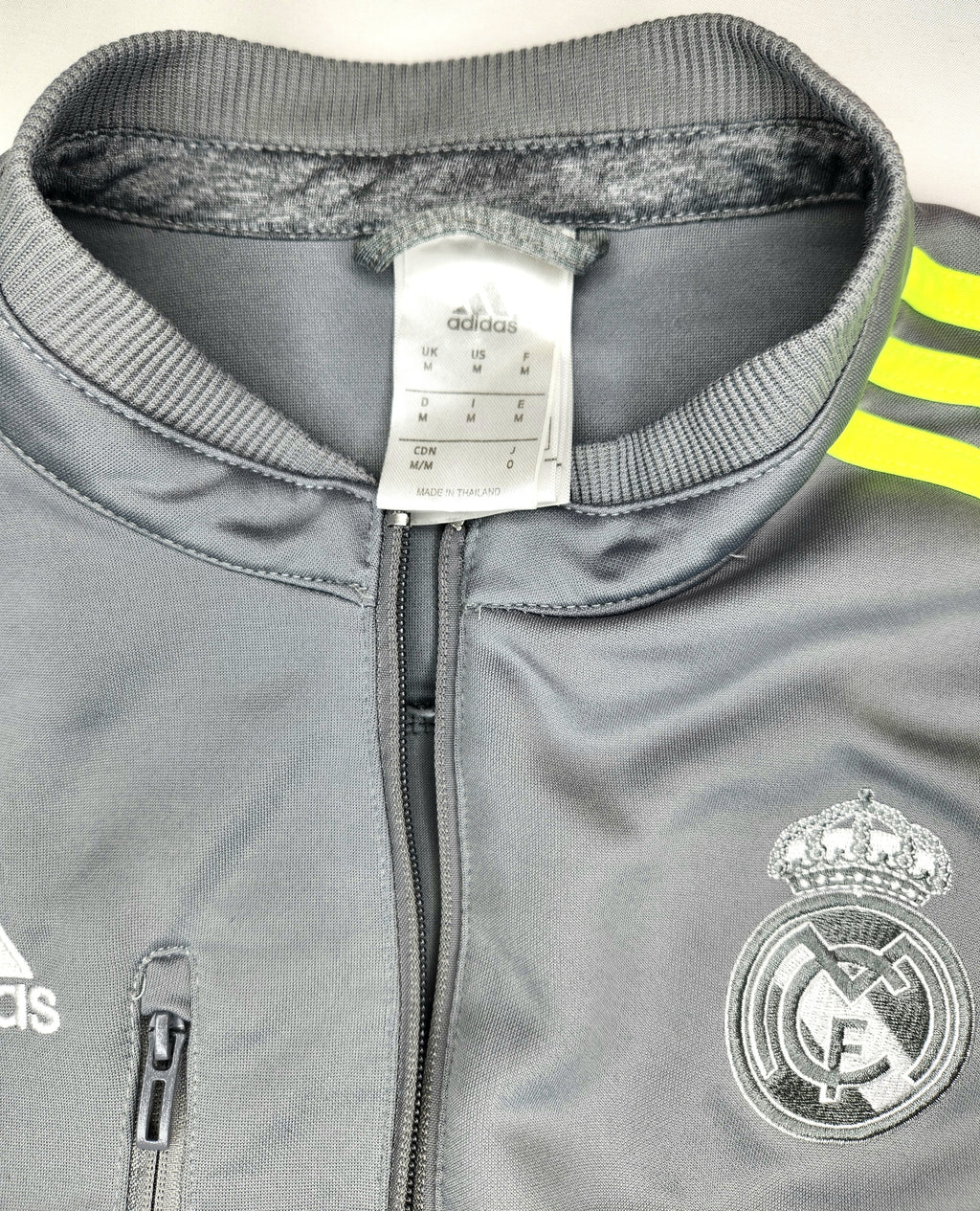 Adidas 2014 Licensed Real Madrid Full Zip Football Soccer Track Jacket (Size M)