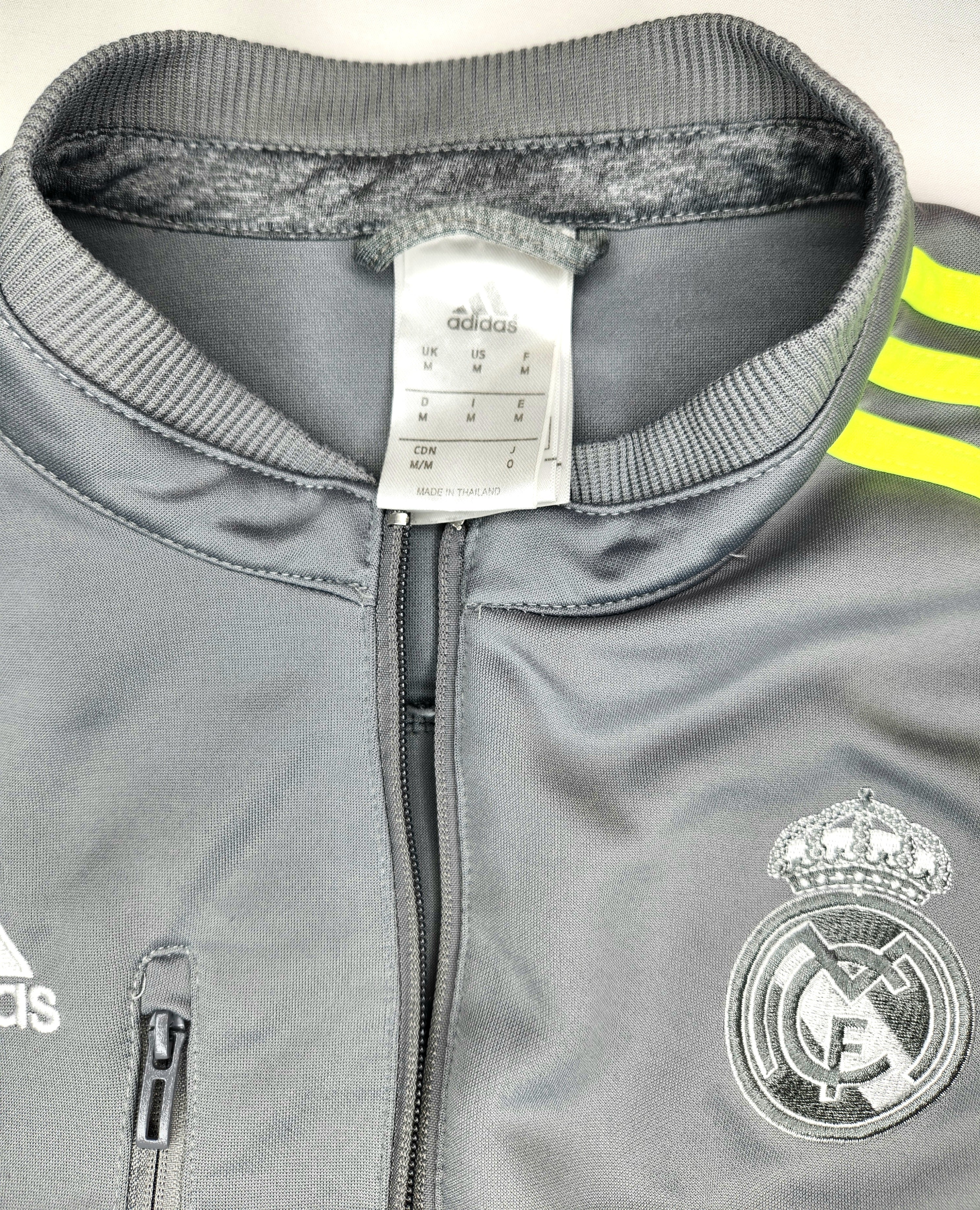Adidas 2014 Licensed Real Madrid Full Zip Football Soccer Track Jacket (Size M)