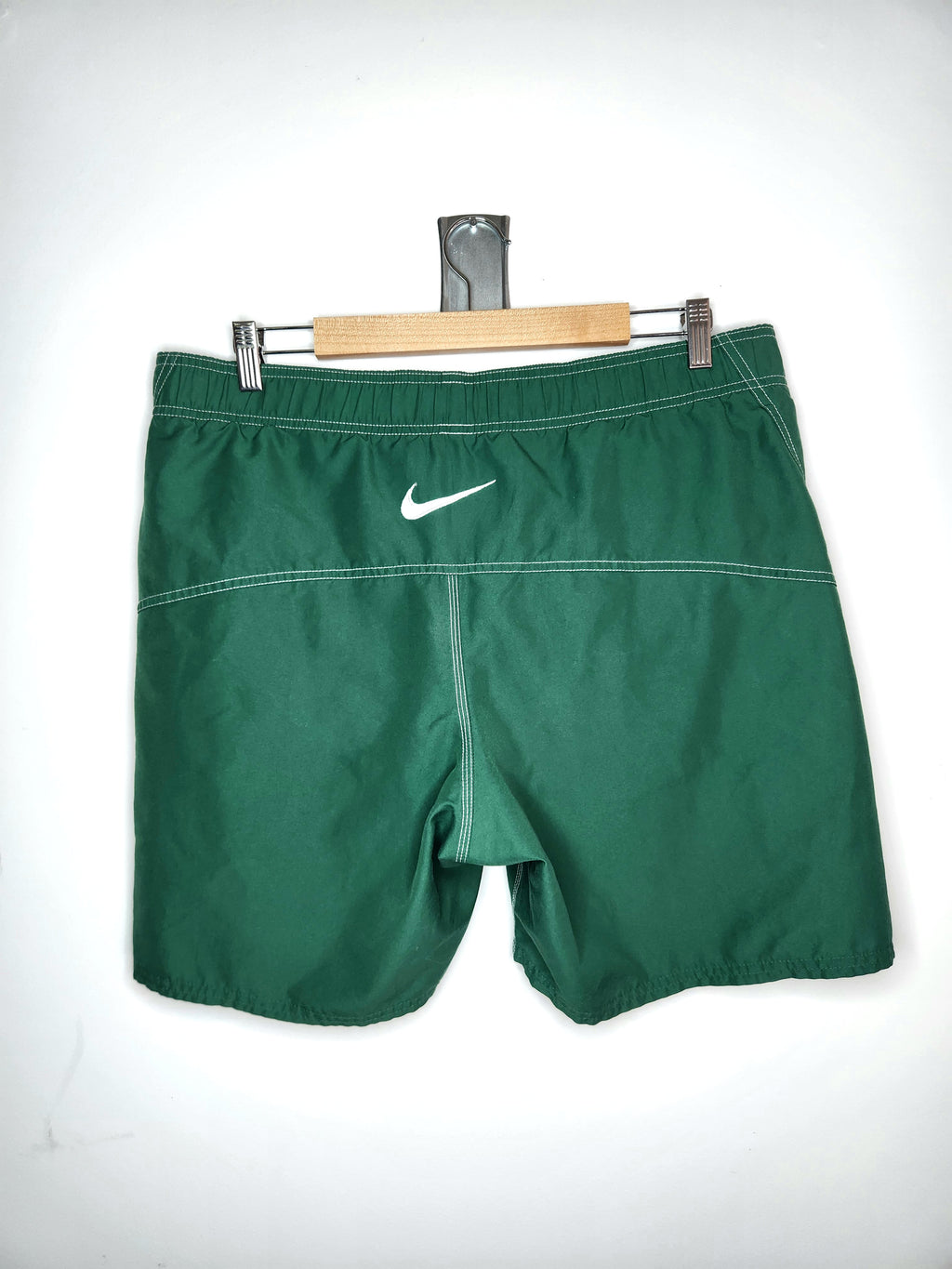 Nike Board Shorts Embroidered Swoosh Swim Trunks with Mesh Liner (Size L)
