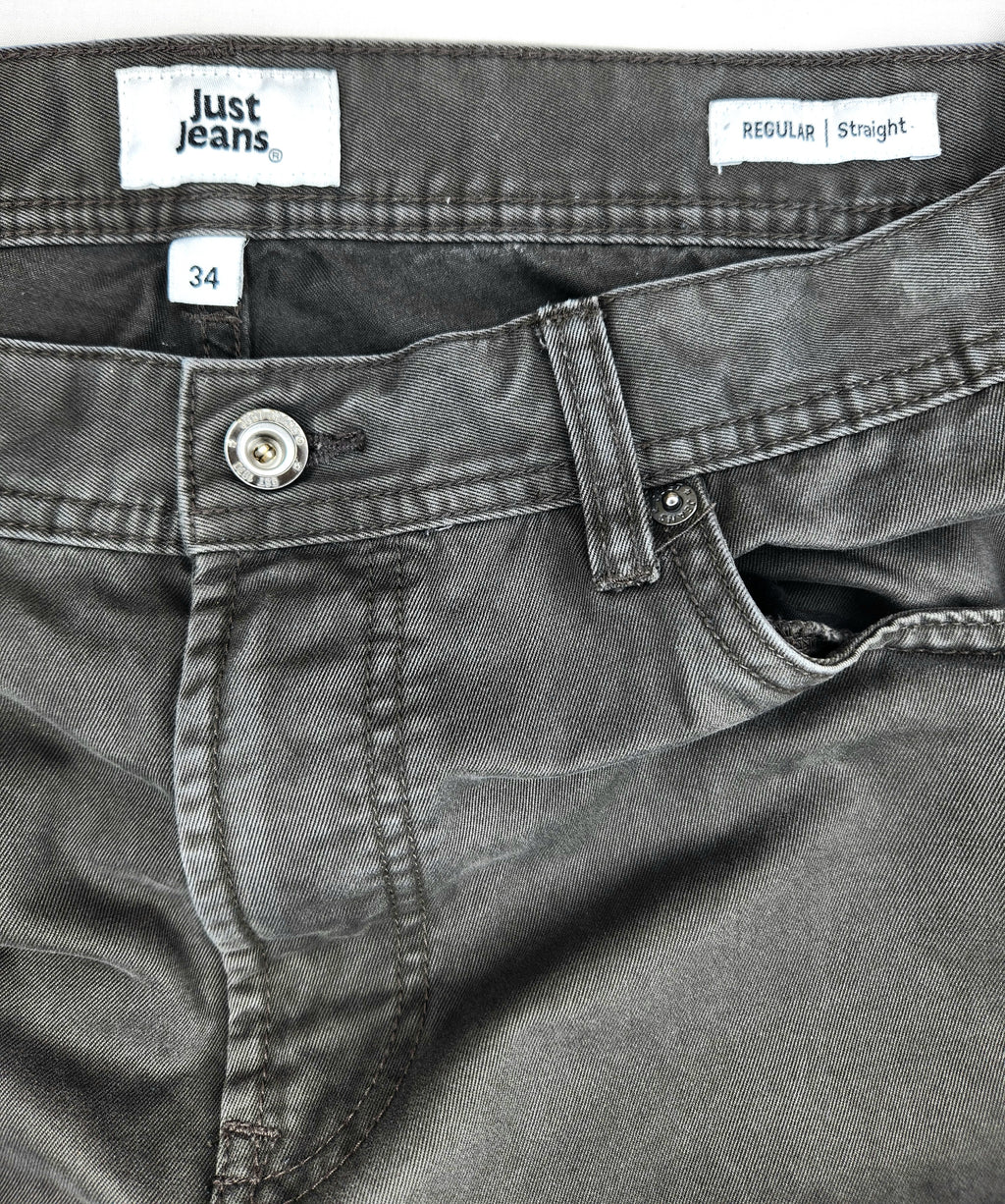 Just Jeans Straight Leg Chino Denim Jeans (Size W34)