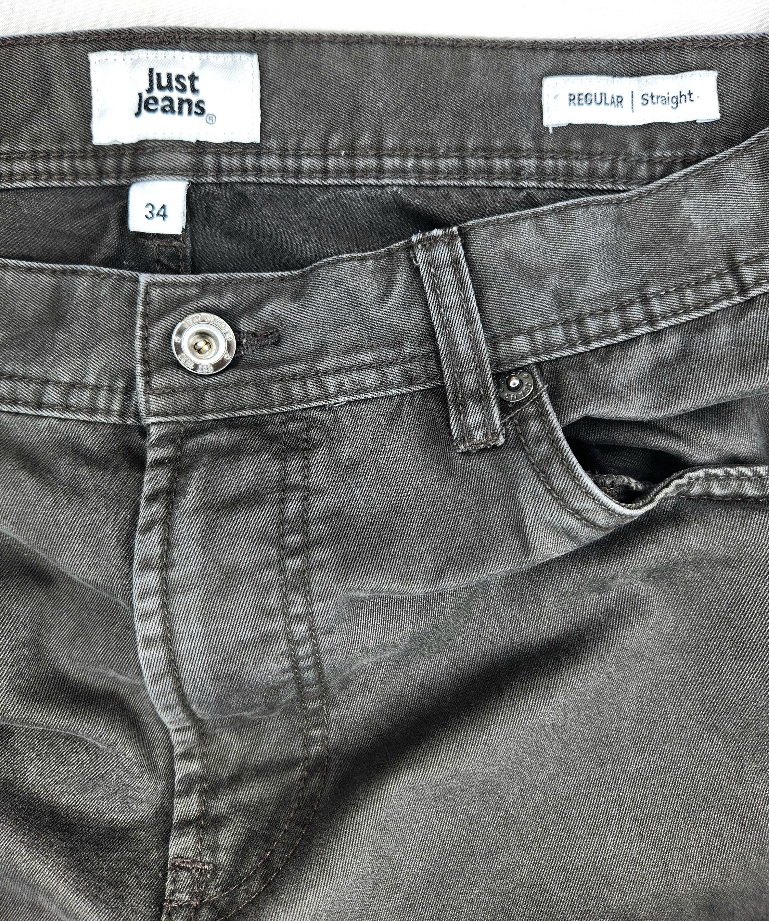 Just Jeans Straight Leg Chino Denim Jeans (Size W34)