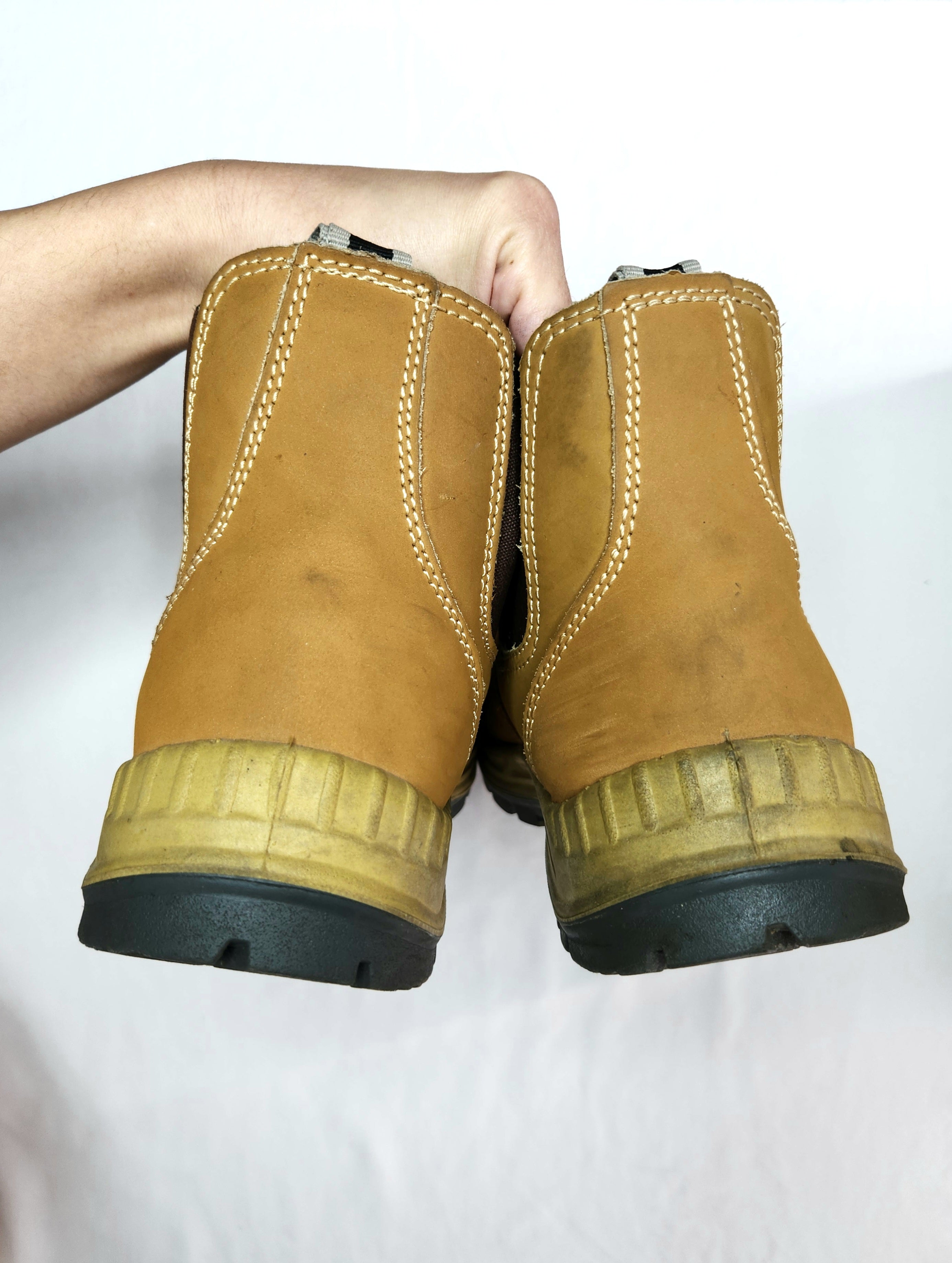 Rivet Steel Cap Safety Work Boots (Size Men's US 9)