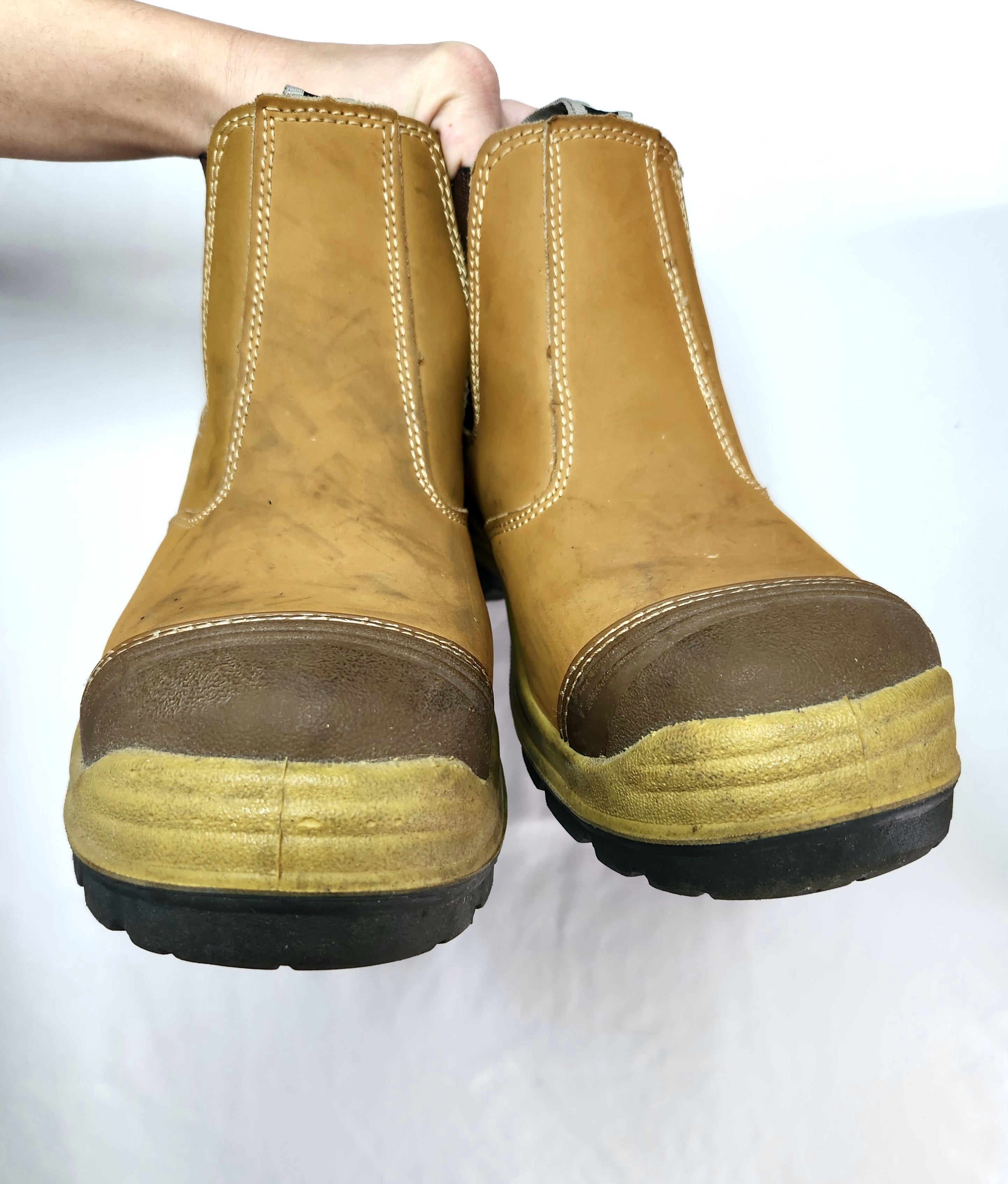 Rivet Steel Cap Safety Work Boots (Size Men's US 9)
